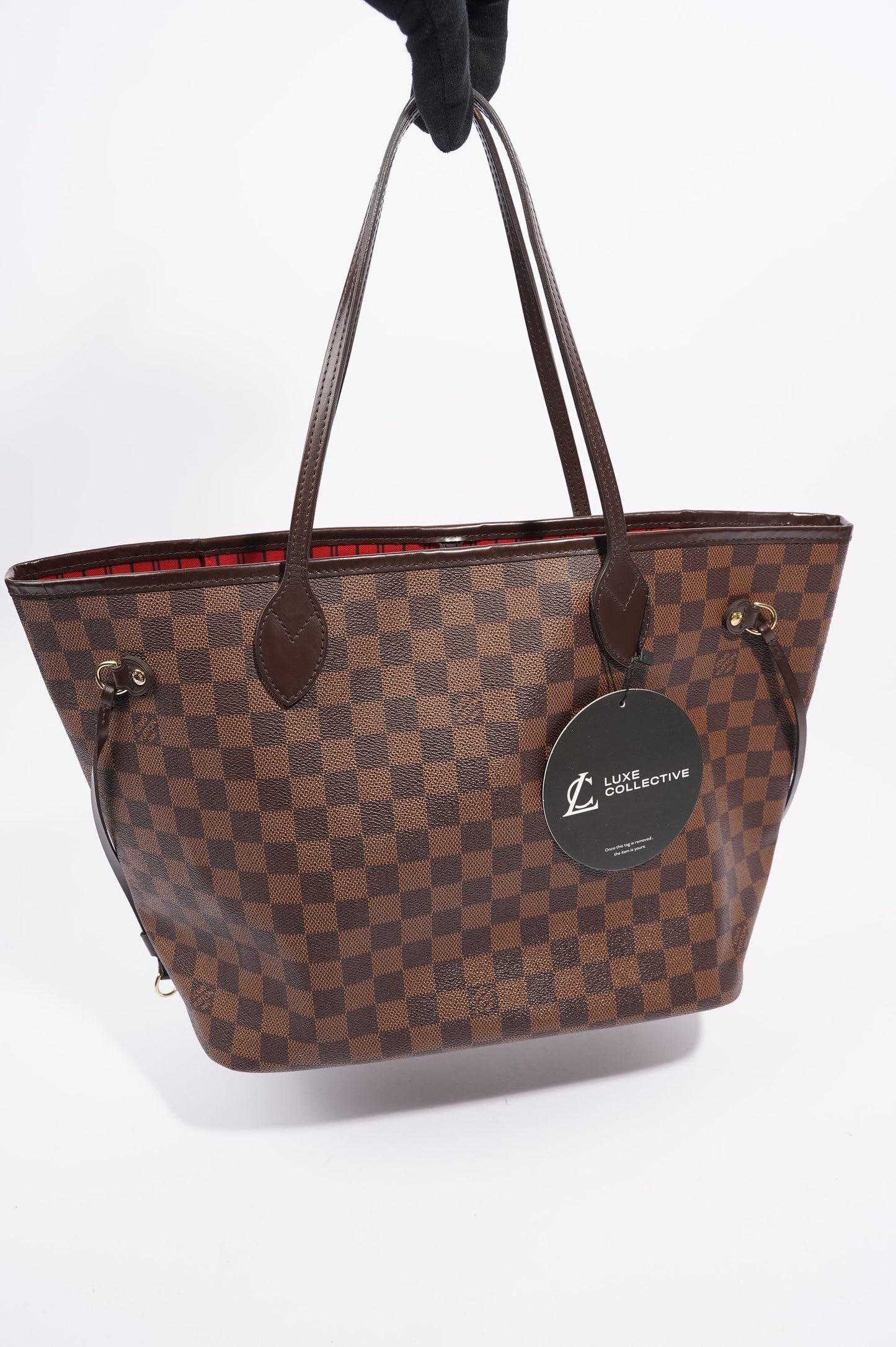 Louis Vuitton Womens Neverfull Damier Ebene MM