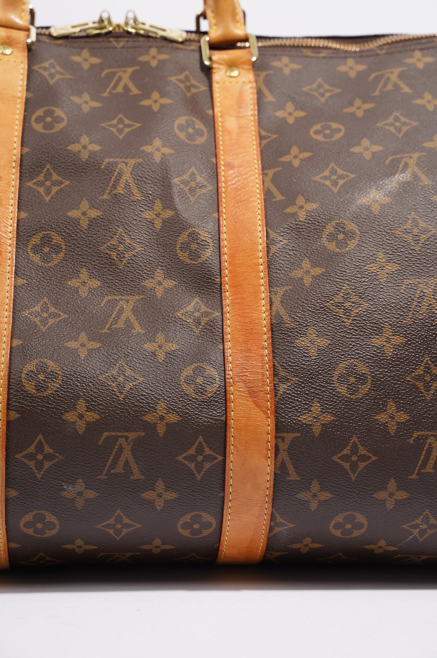 Louis Vuitton Womens Keepall Bandouliere Monogram 55