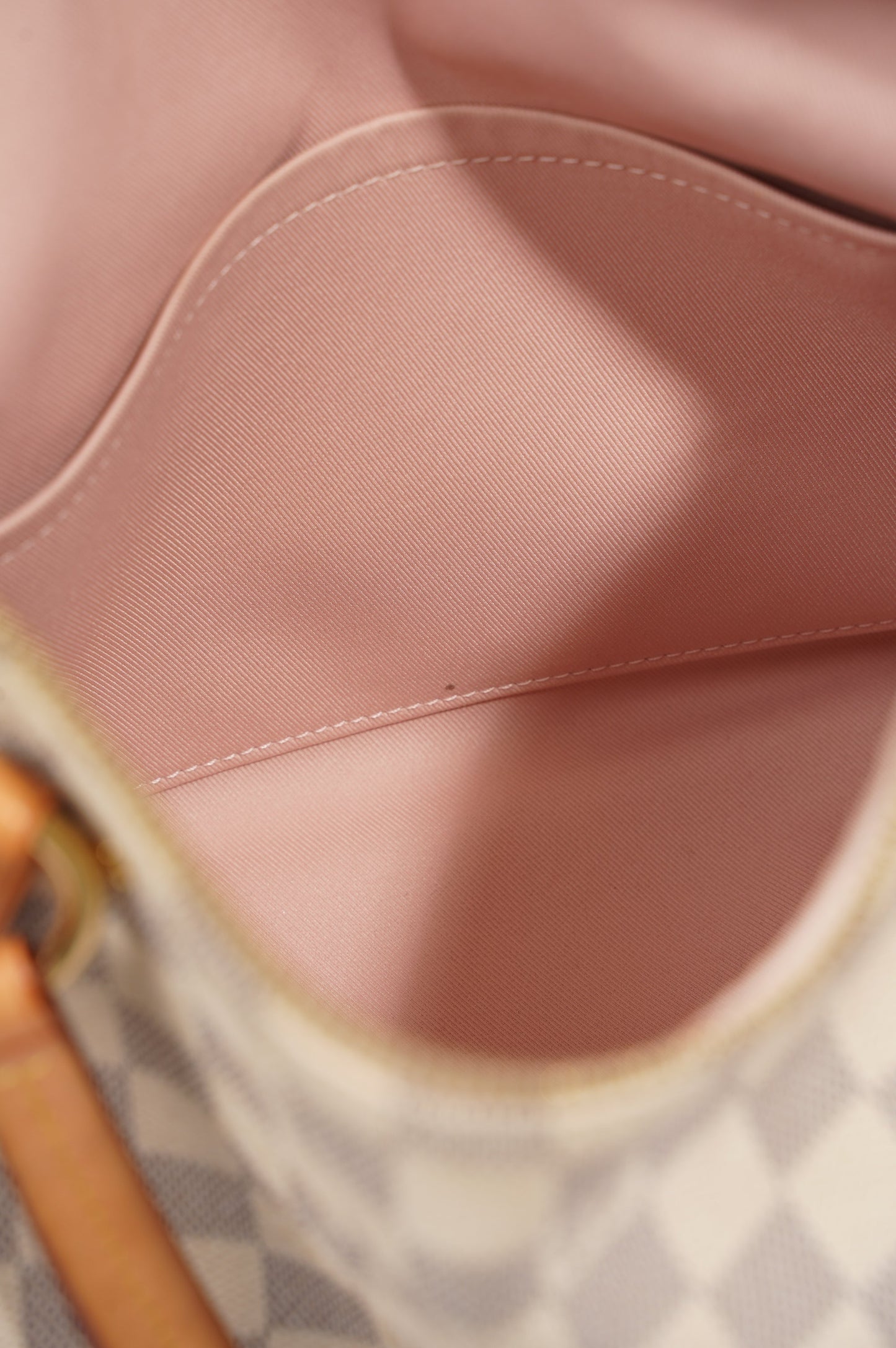 Louis Vuitton Womens Lymington Handbag Damier Azur Canvas