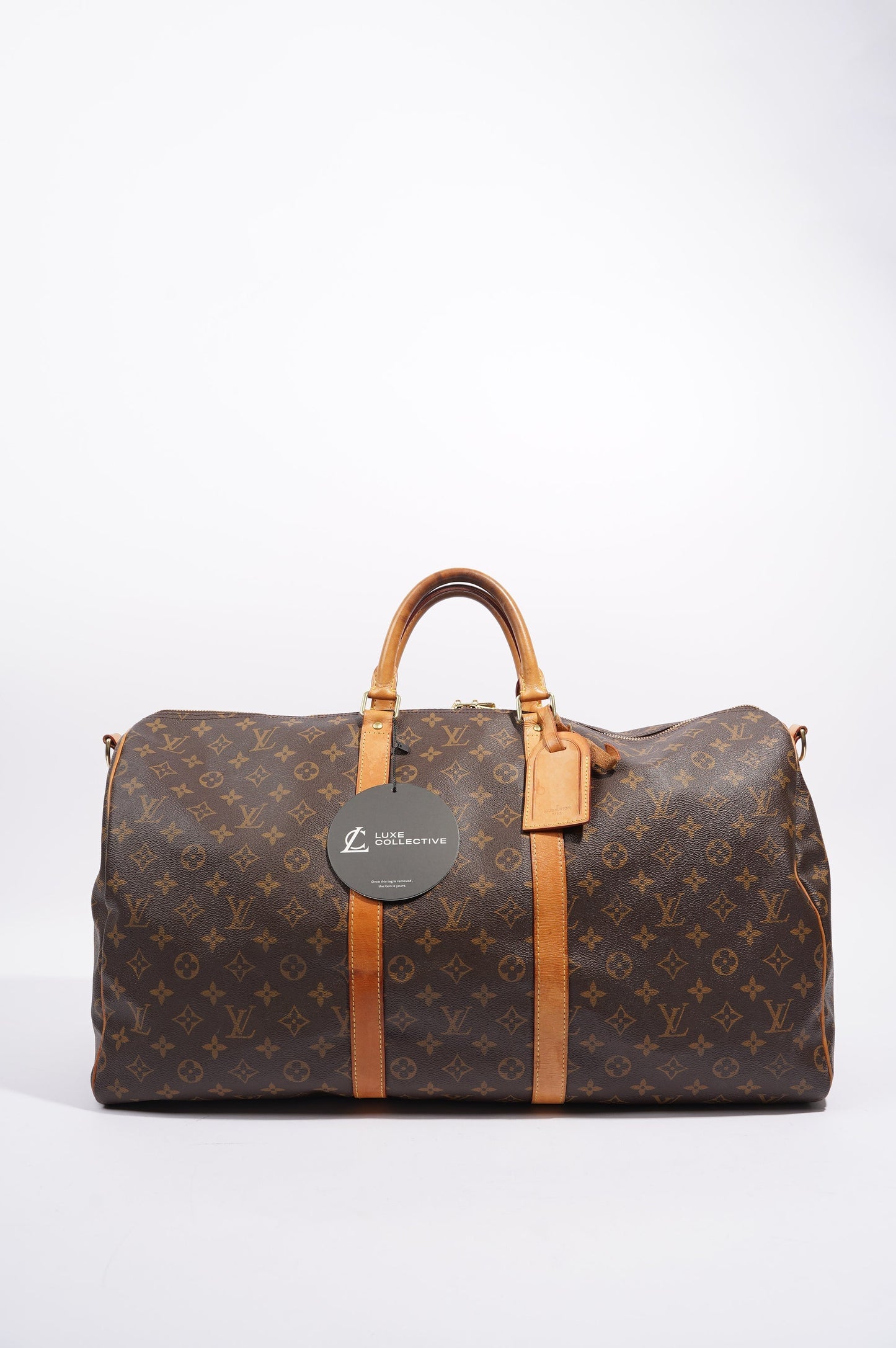 Louis Vuitton Womens Keepall Bandouliere Monogram 55