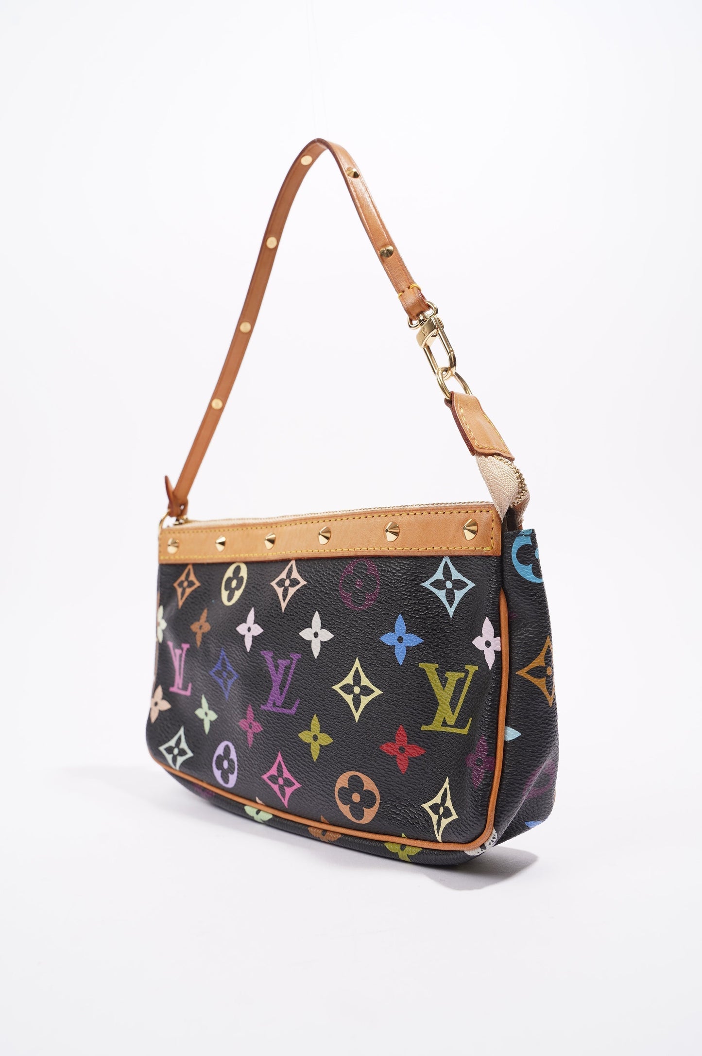 Louis Vuitton Womens Vintage Pochette Accessoire Black / Multicolour