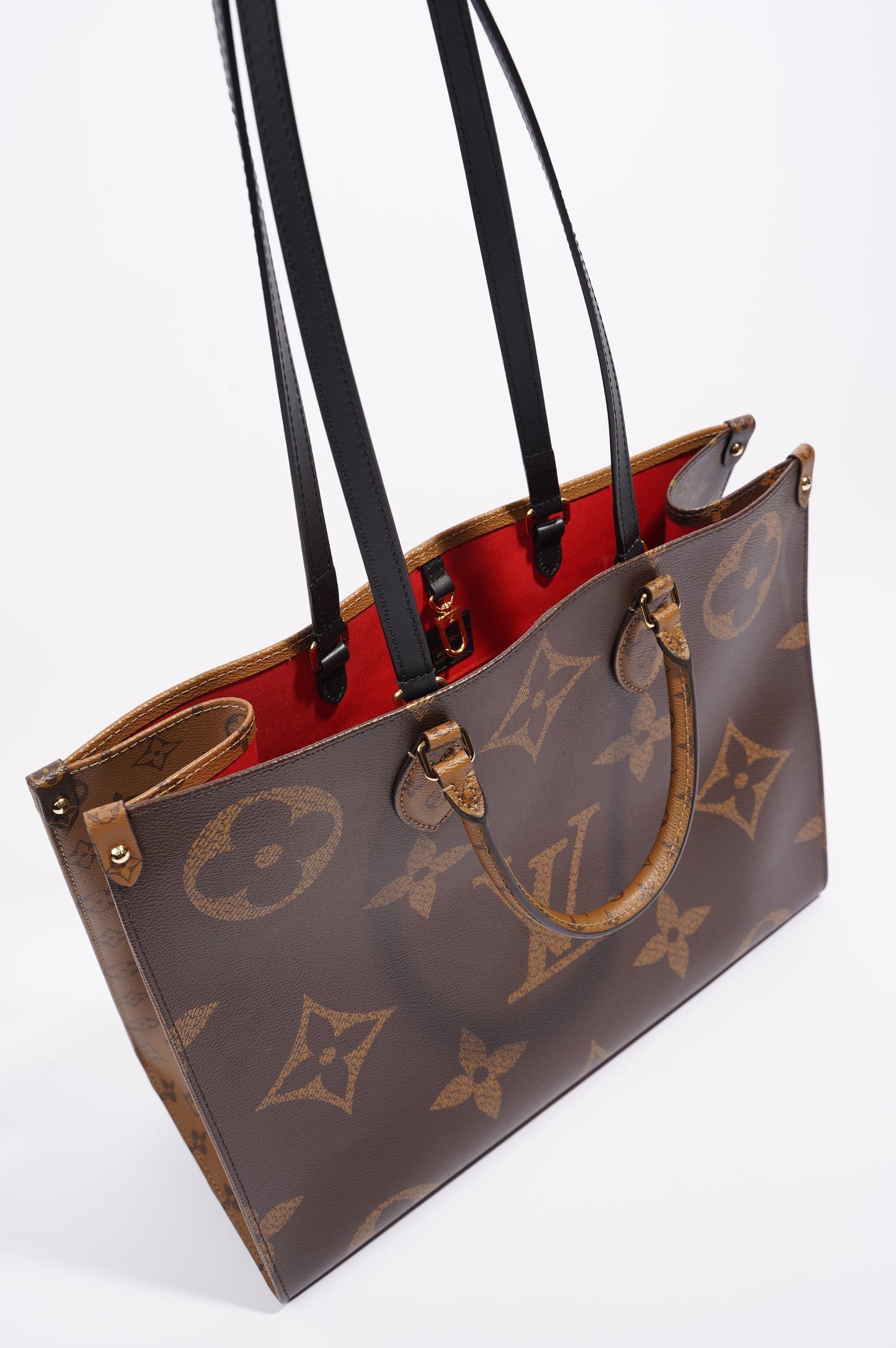 Louis Vuitton Womens On The Go Reverse Monogram Canvas GM