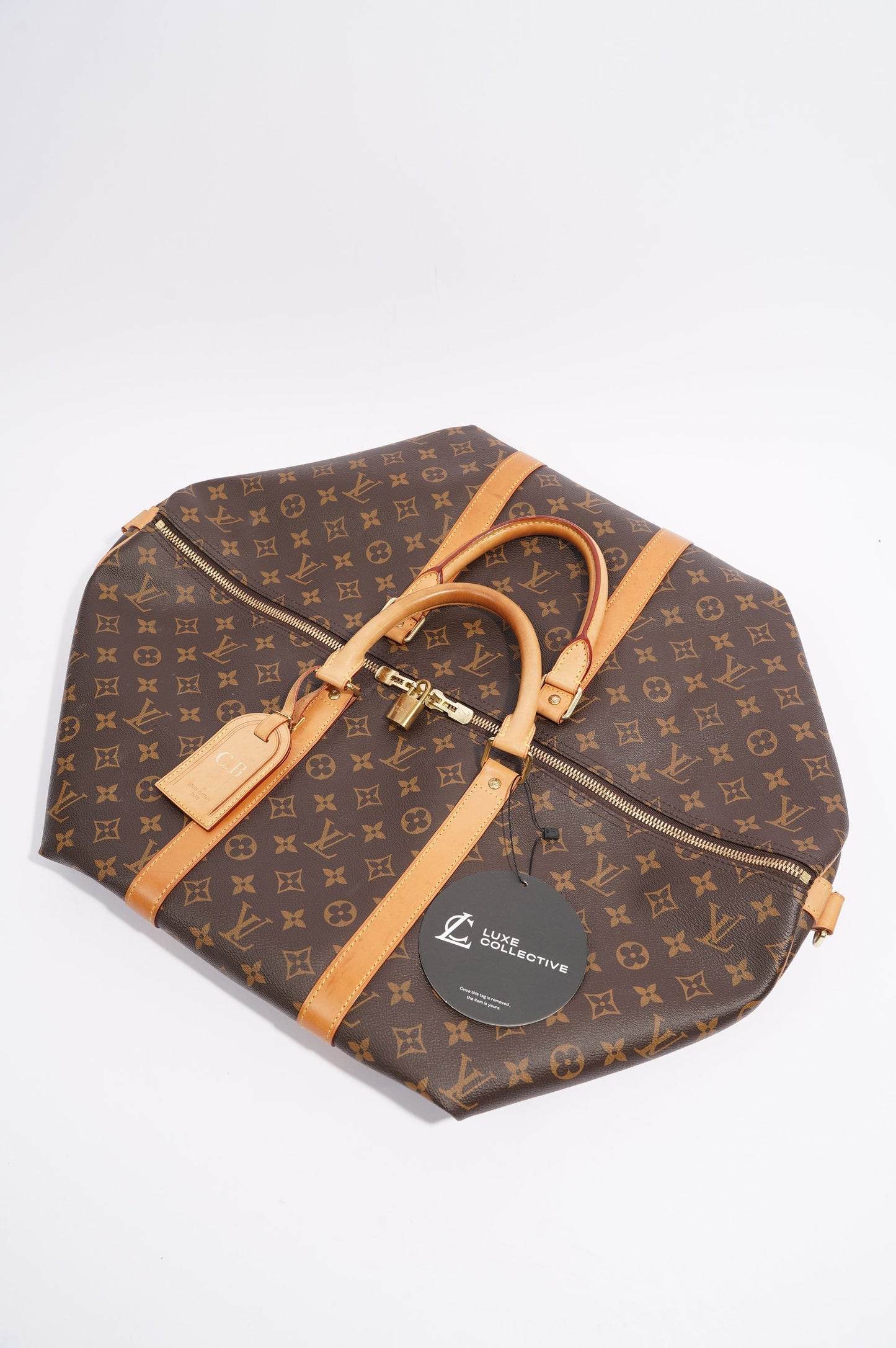 Louis Vuitton Womens Keepall Bandouliere Monogram 55