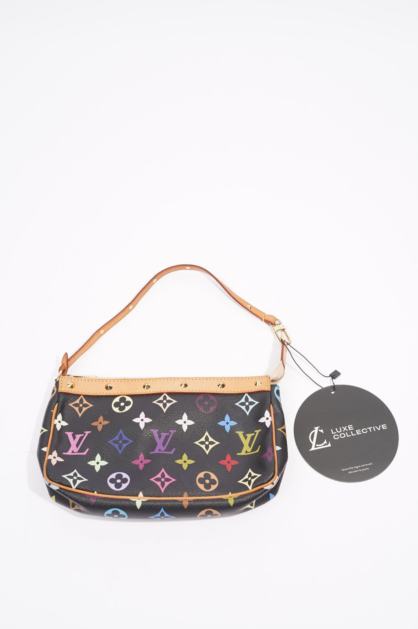 Louis Vuitton Womens Vintage Pochette Accessoire Black / Multicolour