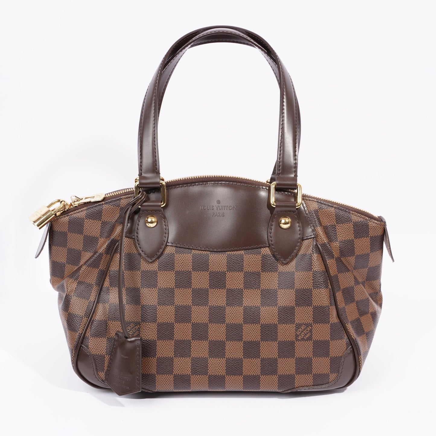 Louis Vuitton Womens Verona Bag Damier Ebene Canvas PM