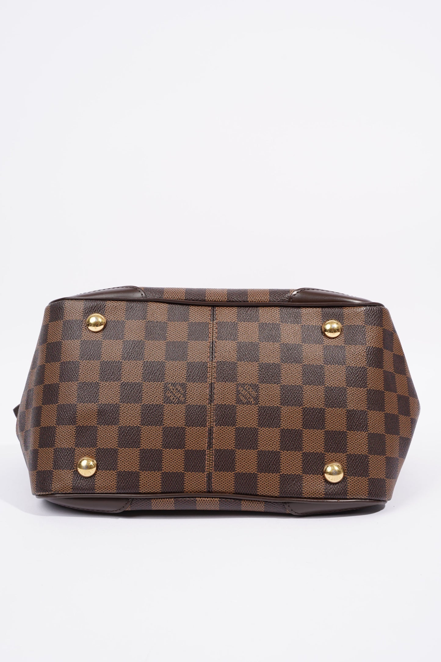 Louis Vuitton Womens Verona Bag Damier Ebene Canvas PM