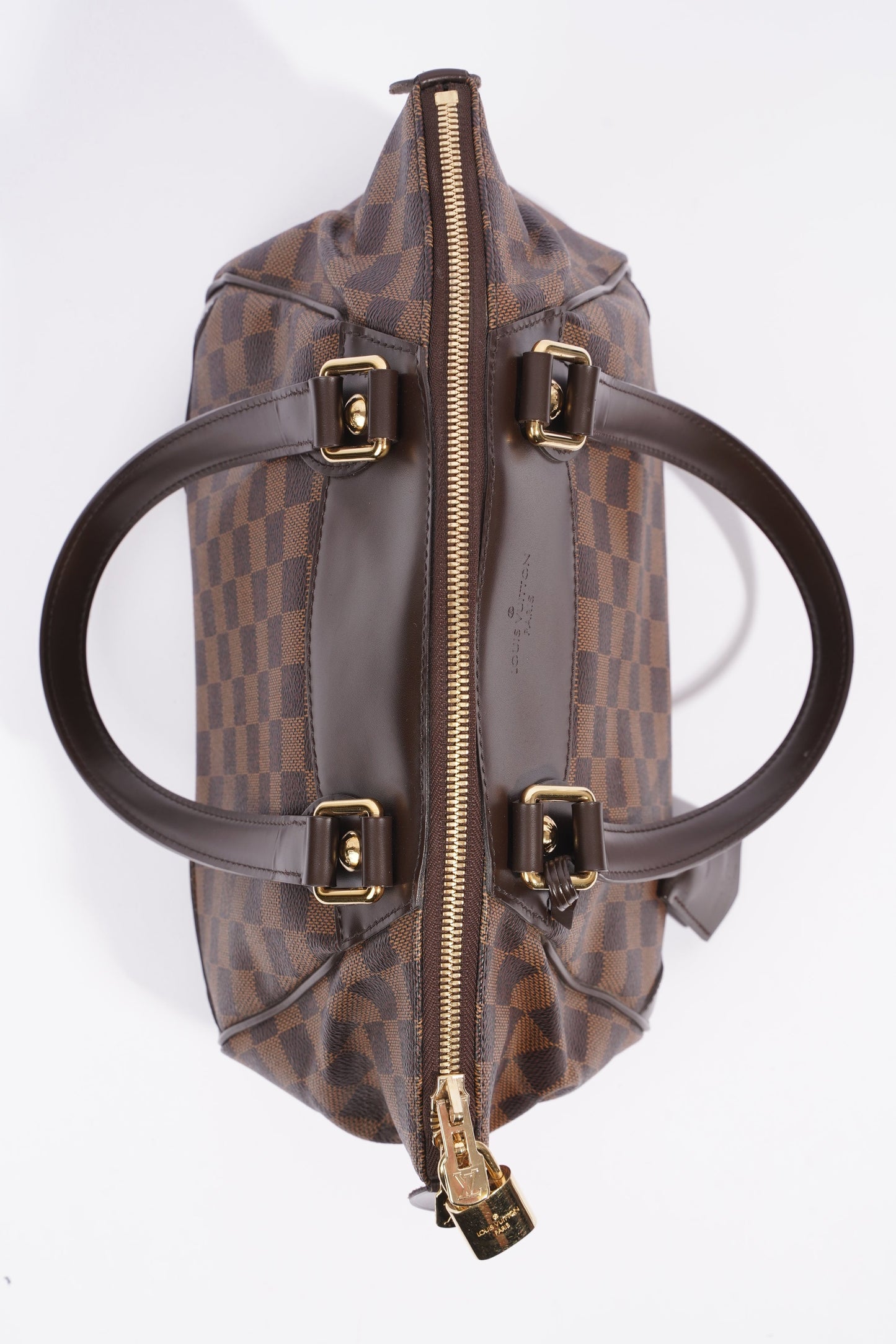 Louis Vuitton Womens Verona Bag Damier Ebene Canvas PM