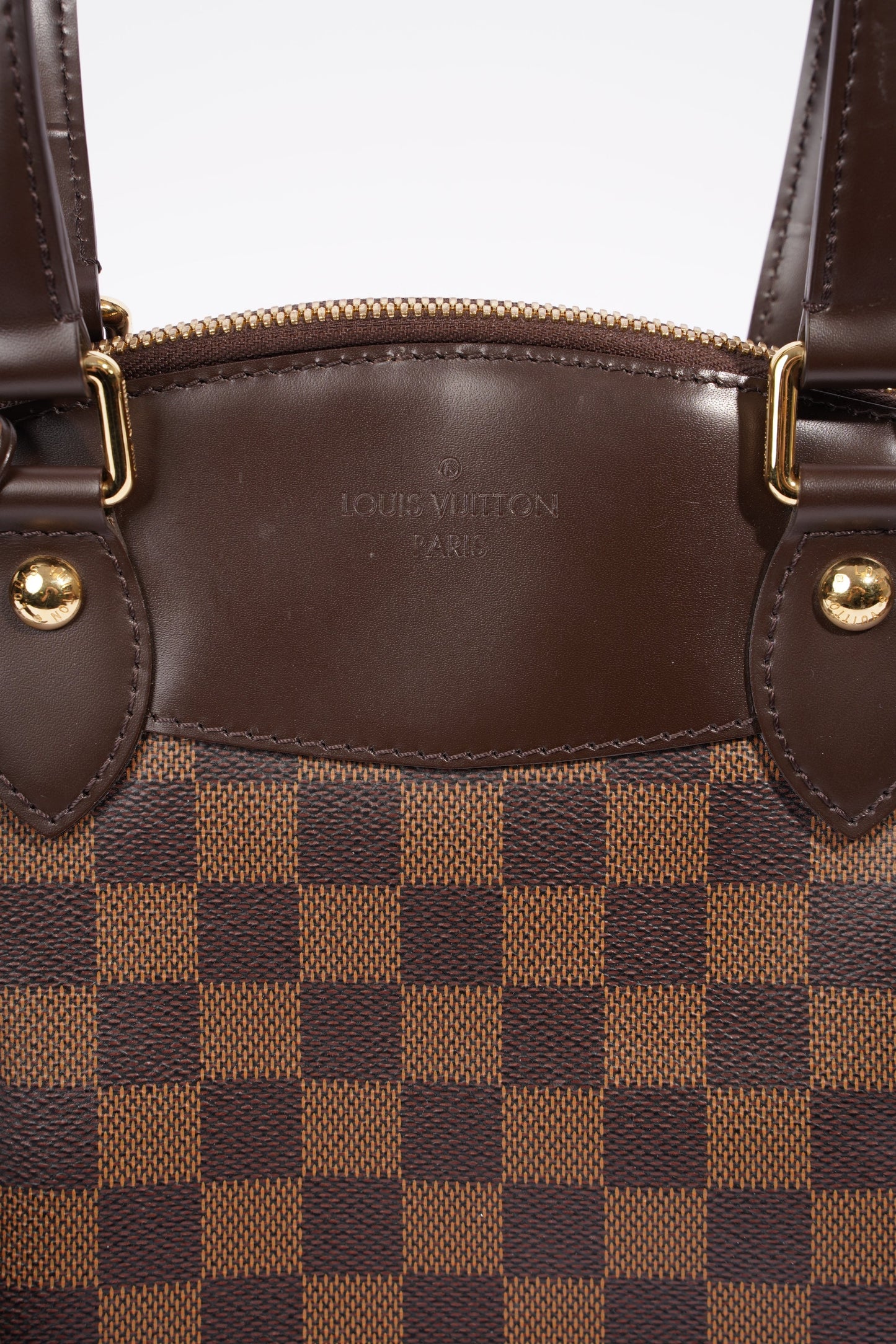Louis Vuitton Womens Verona Bag Damier Ebene Canvas PM