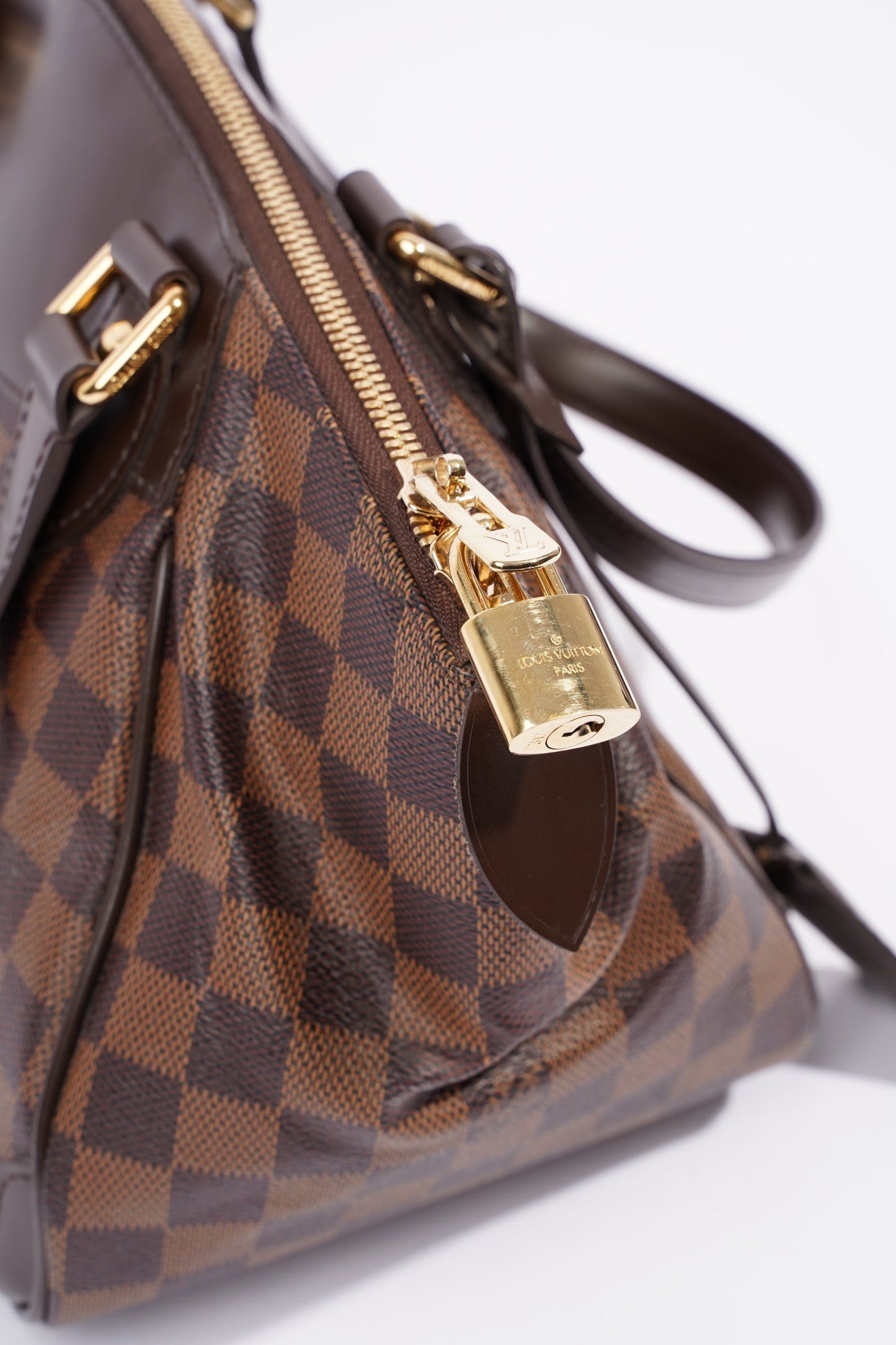 Louis Vuitton Womens Verona Bag Damier Ebene Canvas PM