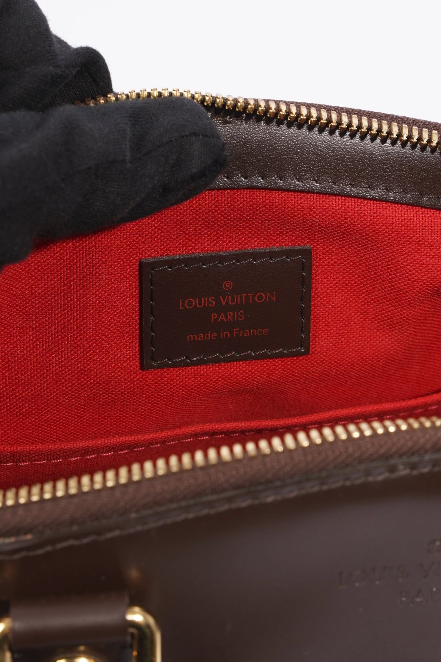 Louis Vuitton Womens Verona Bag Damier Ebene Canvas PM
