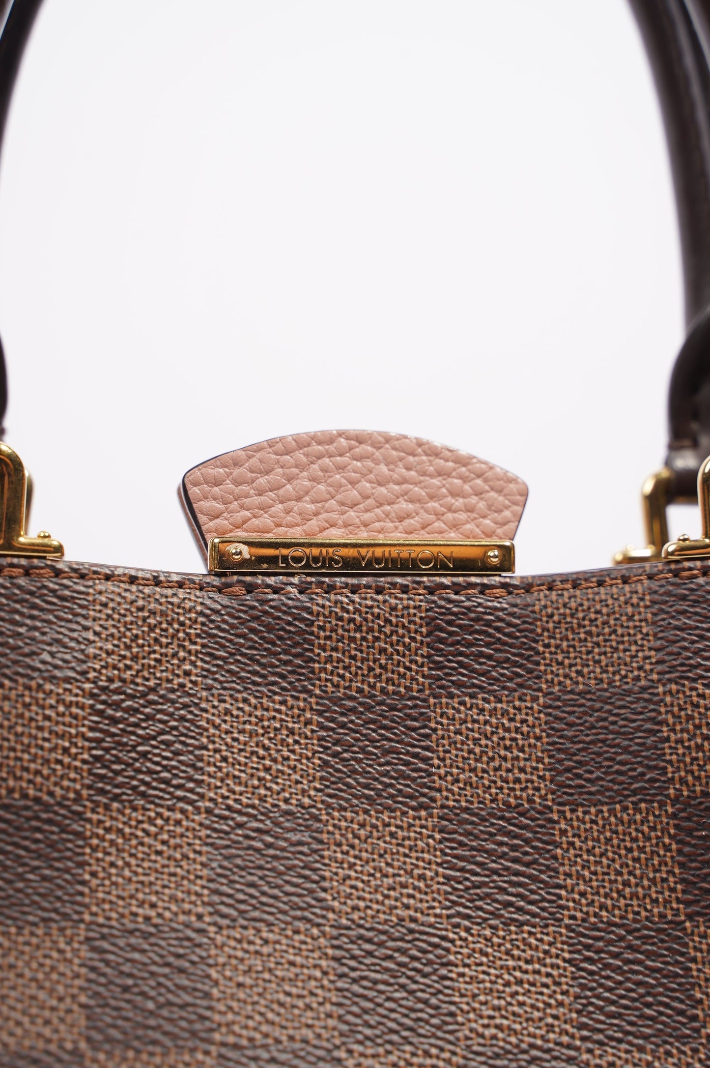 Louis Vuitton Womens Brittany Handbag Damier Ebene / Rose