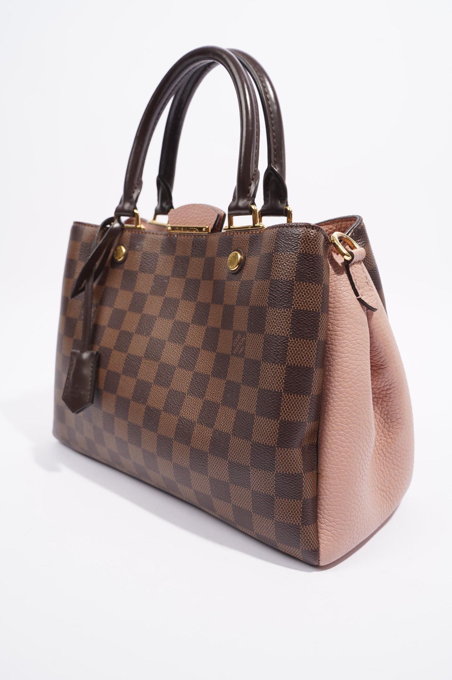 Louis Vuitton Womens Brittany Handbag Damier Ebene / Rose