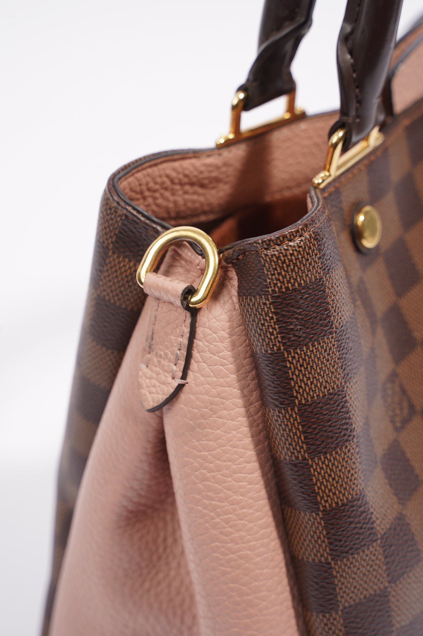 Louis Vuitton Womens Brittany Handbag Damier Ebene / Rose