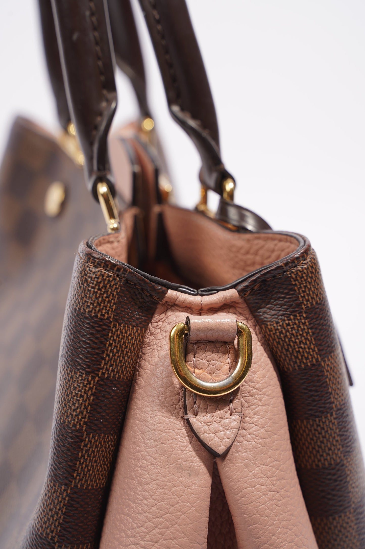 Louis Vuitton Womens Brittany Handbag Damier Ebene / Rose