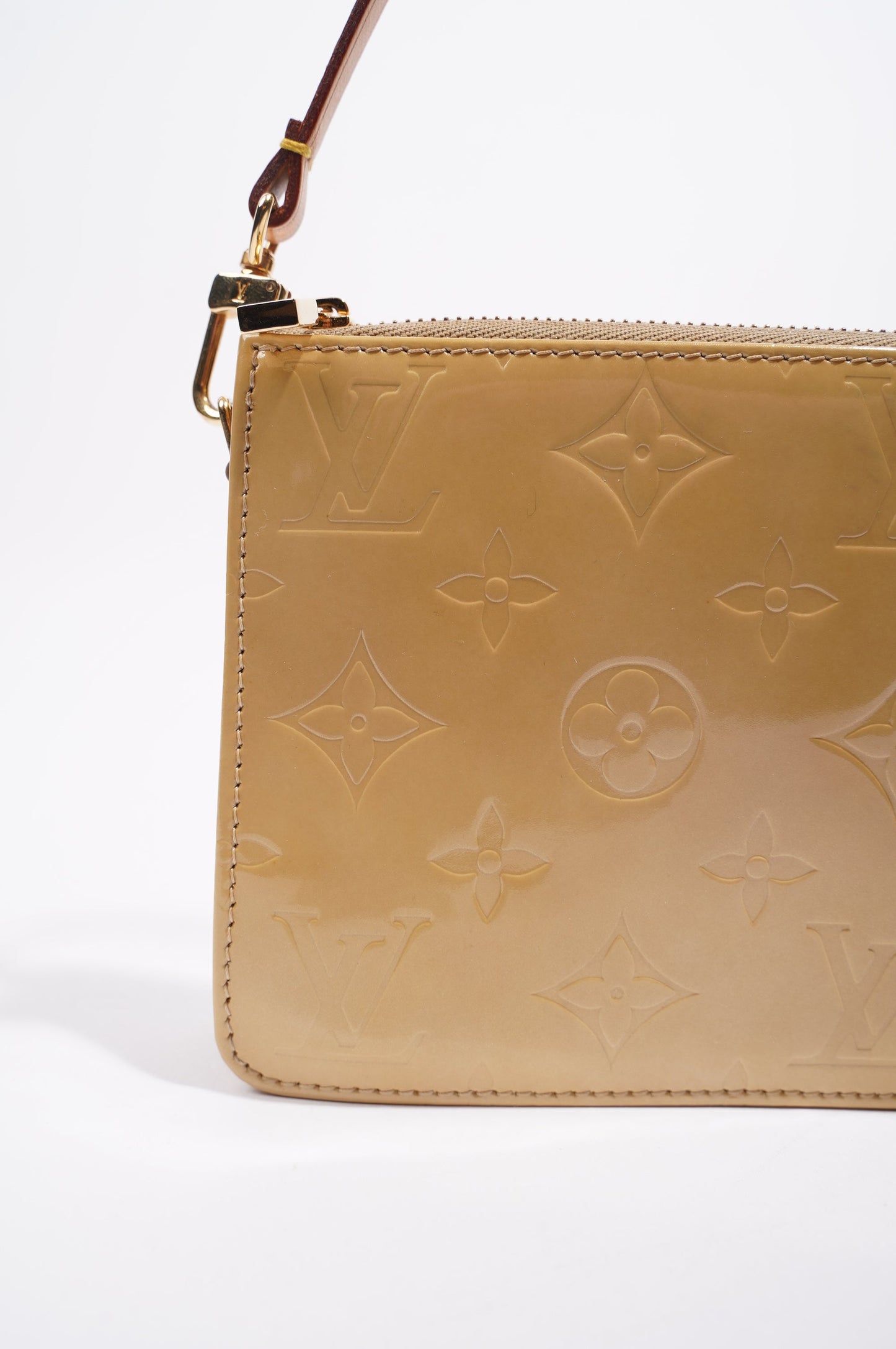 Louis Vuitton Womens Vintage Pochette Accessoire Mustard Vernis