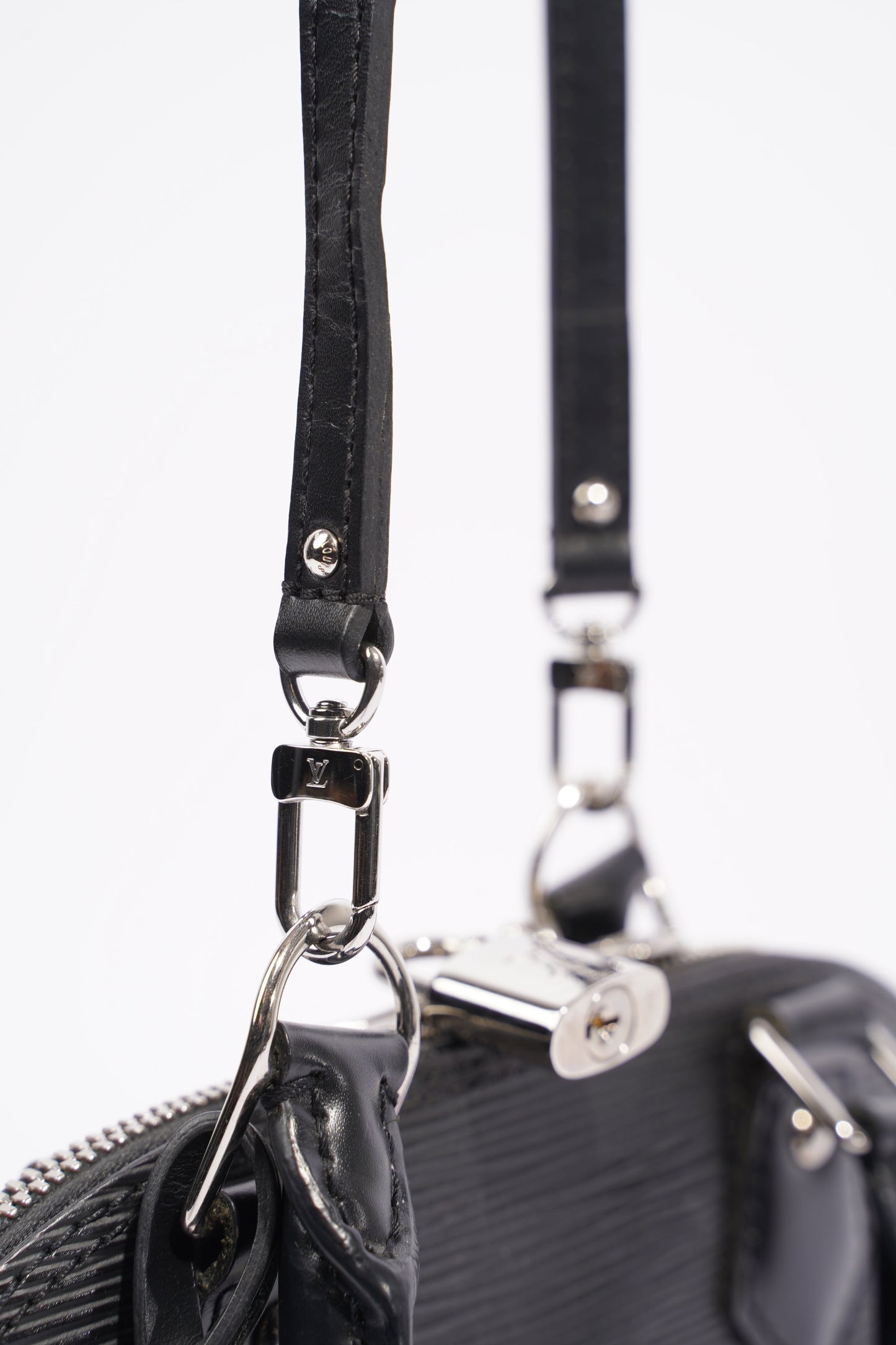Louis Vuitton Womens Alma Black Epi Leather BB