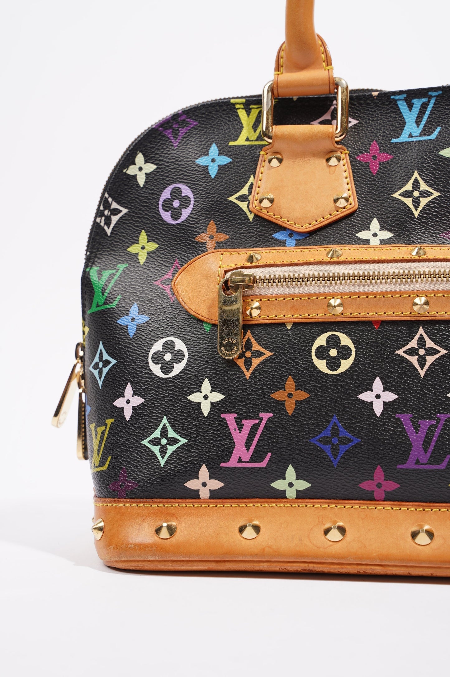 Louis Vuitton Womens Vintage Murakami Alma Black / Multi PM