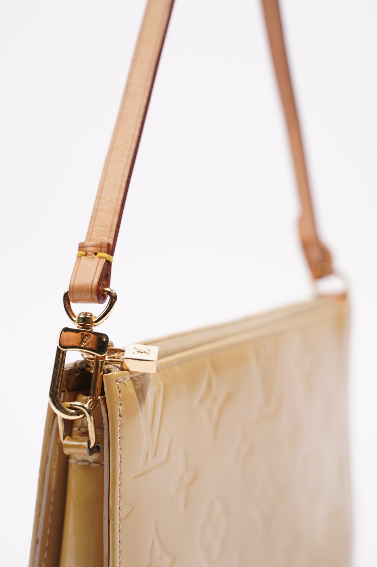 Louis Vuitton Womens Vintage Pochette Accessoire Mustard Vernis