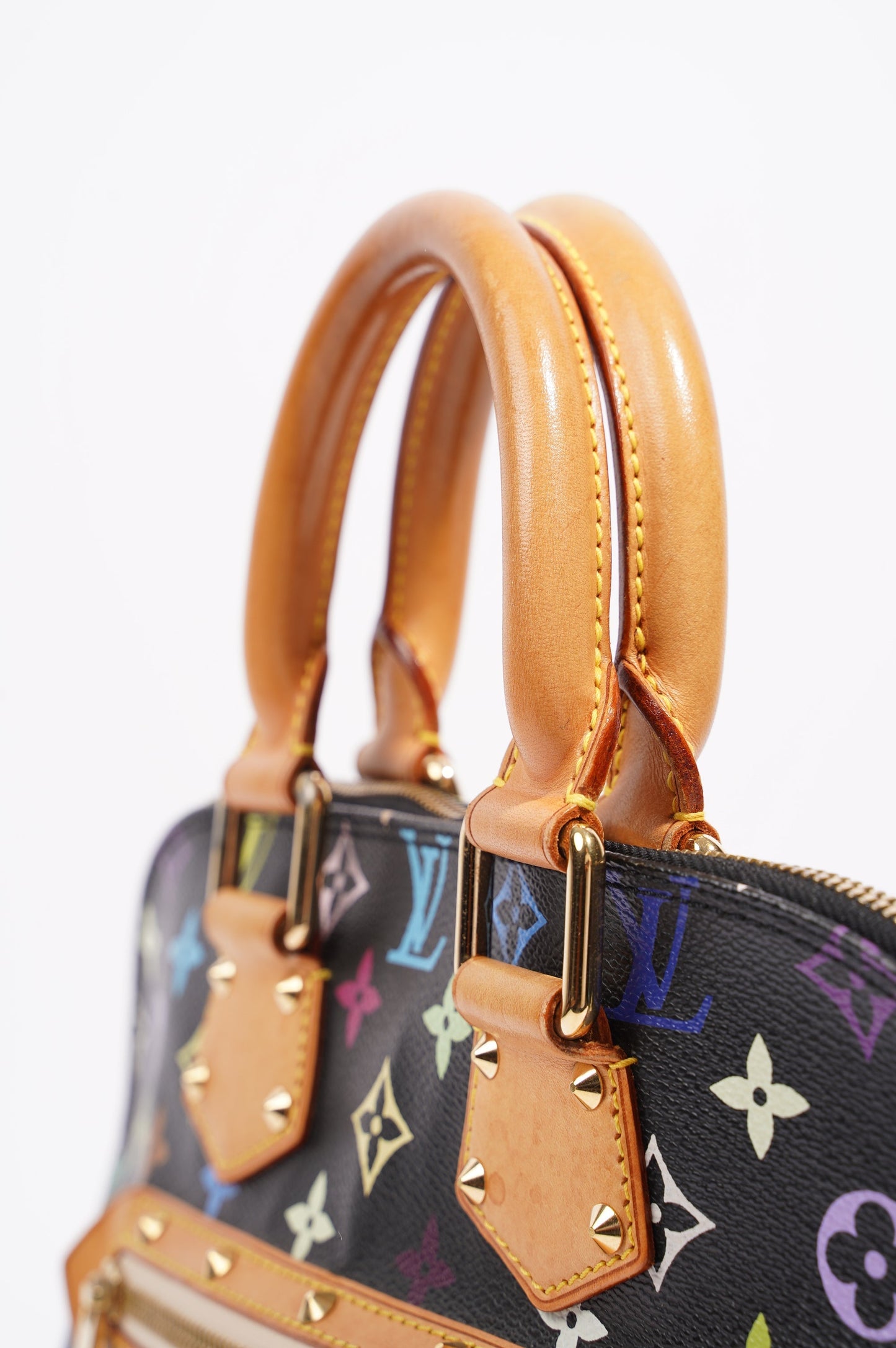 Louis Vuitton Womens Vintage Murakami Alma Black / Multi PM