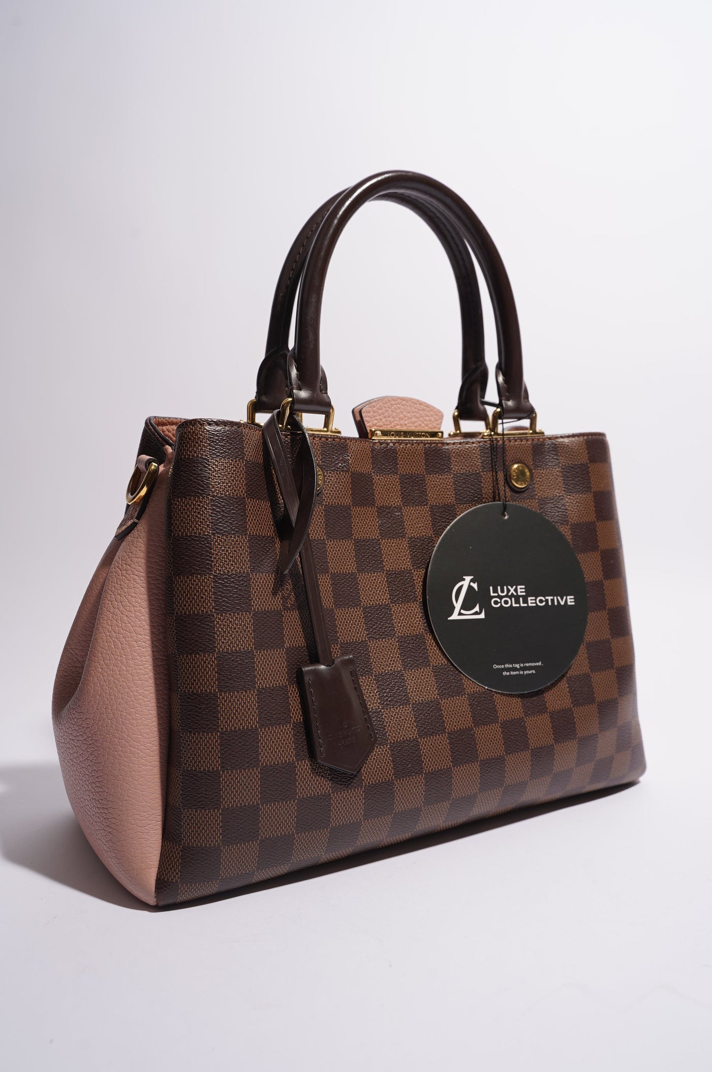 Louis Vuitton Womens Brittany Handbag Damier Ebene / Rose