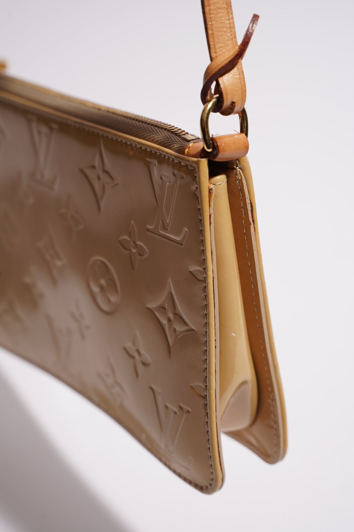 Louis Vuitton Womens Vintage Pochette Accessoire Mustard Vernis