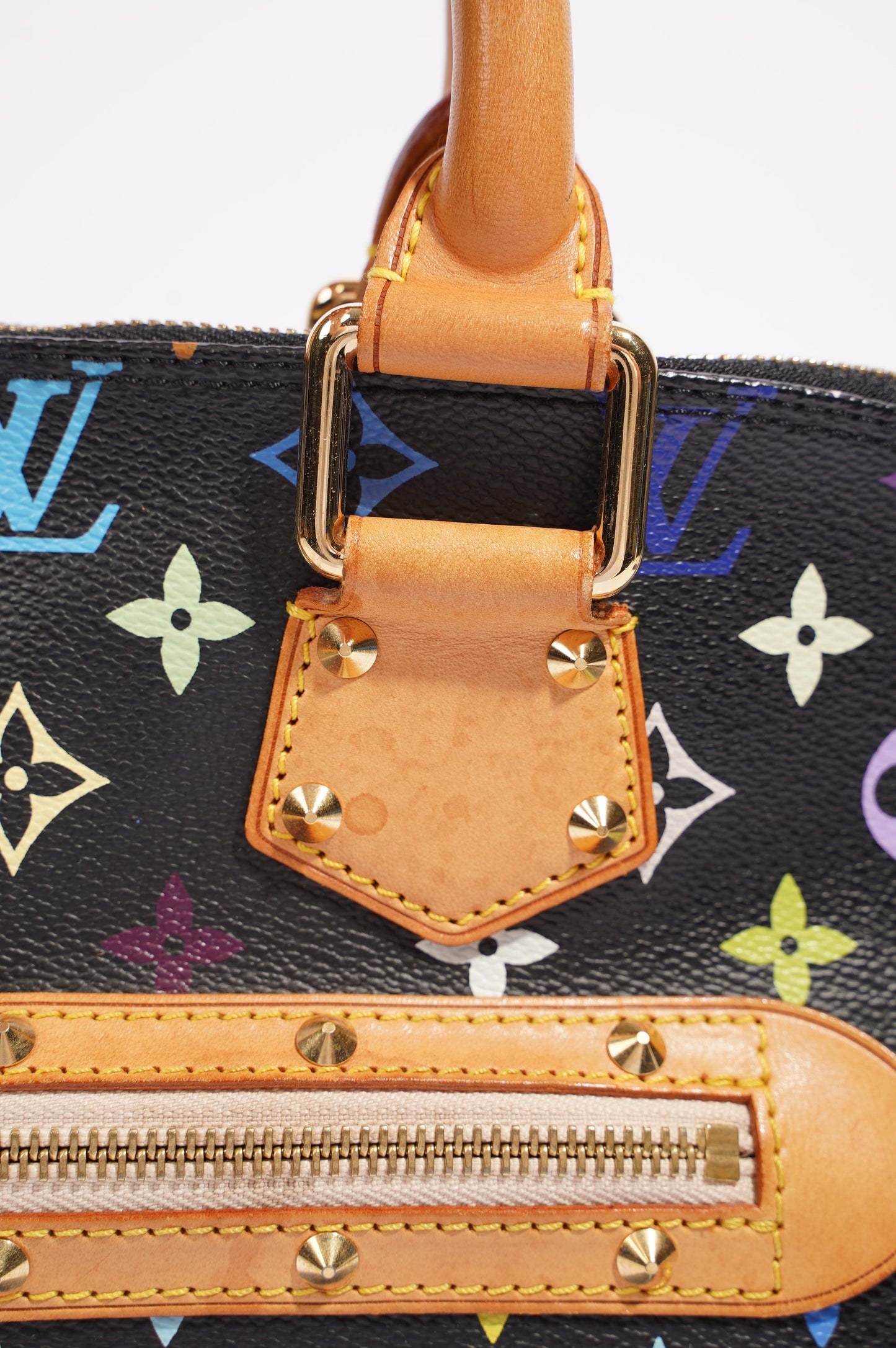 Louis Vuitton Womens Vintage Murakami Alma Black / Multi PM
