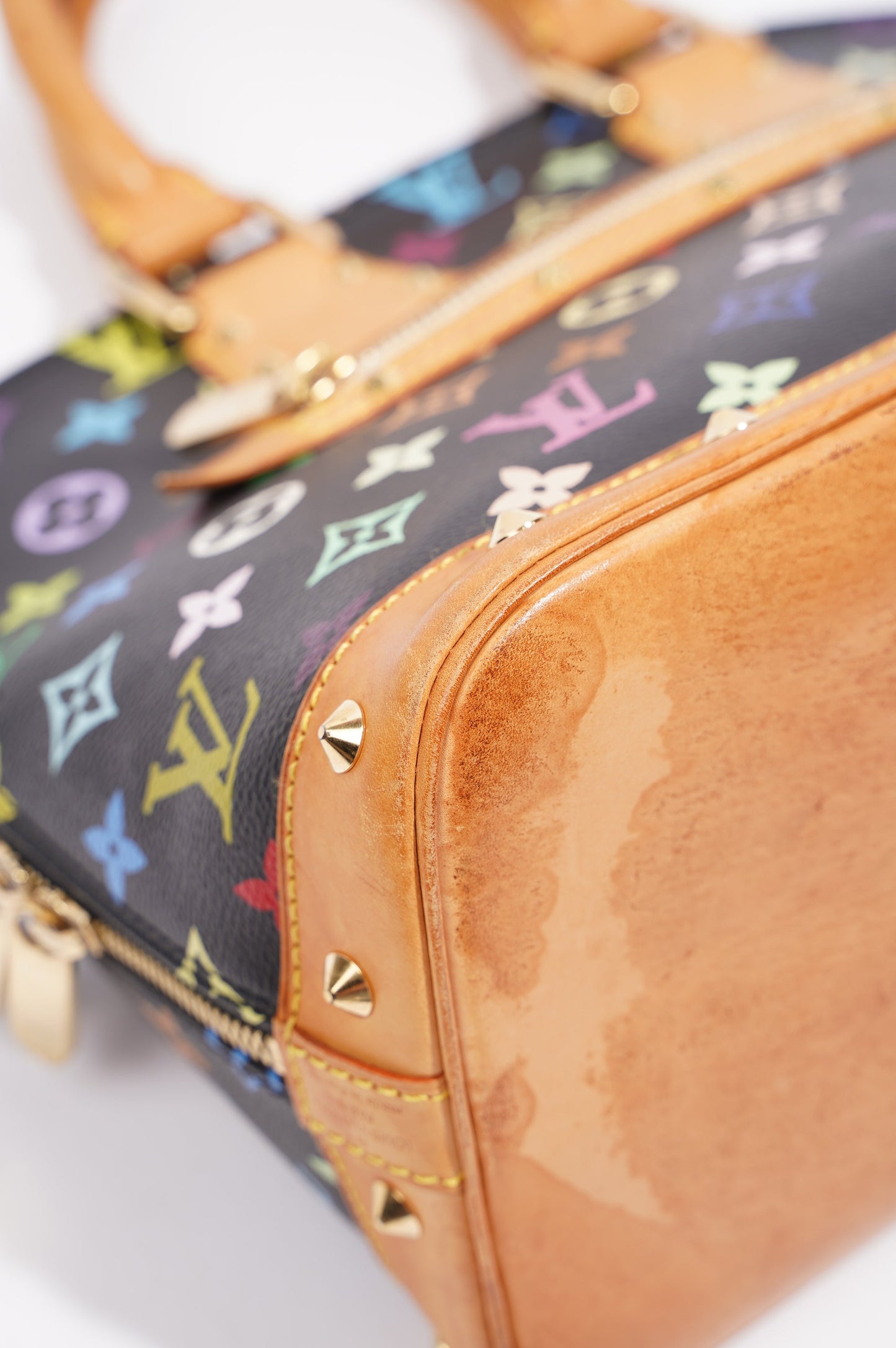 Louis Vuitton Womens Vintage Murakami Alma Black / Multi PM