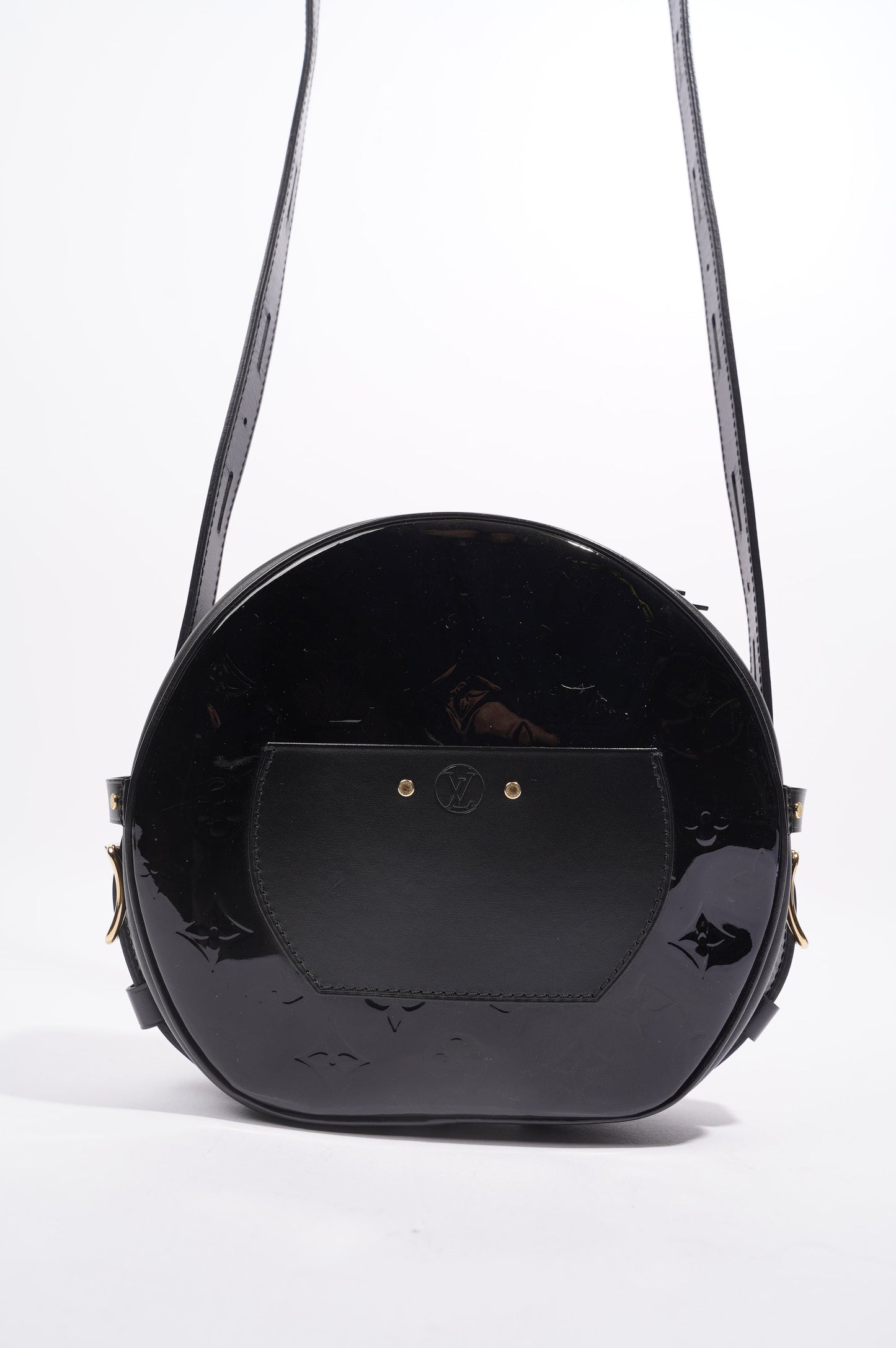 Louis Vuitton Boite Chapeau Souple Bag Black Vernis Leather