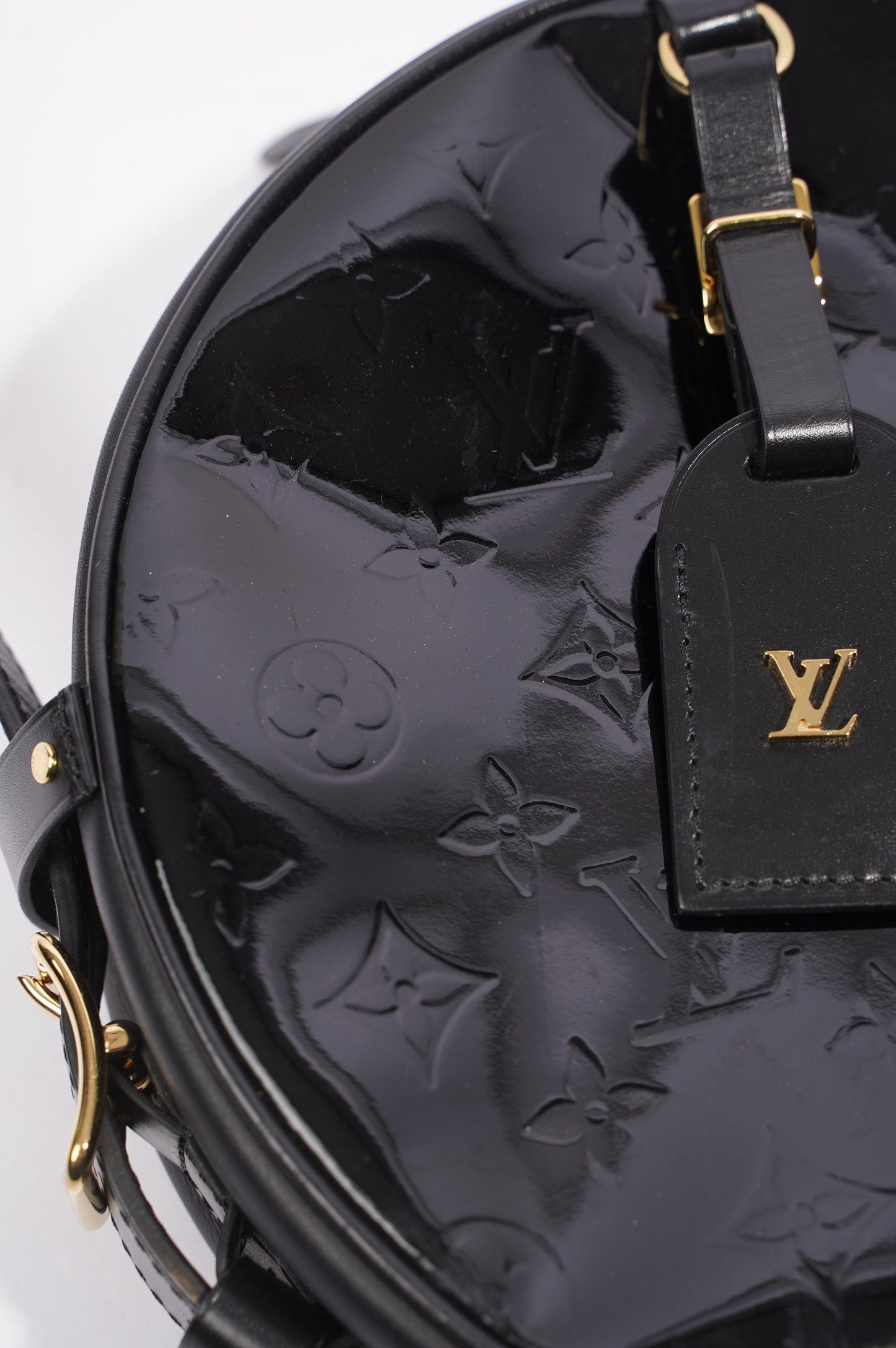 Louis Vuitton Boite Chapeau Souple Bag Black Vernis Leather