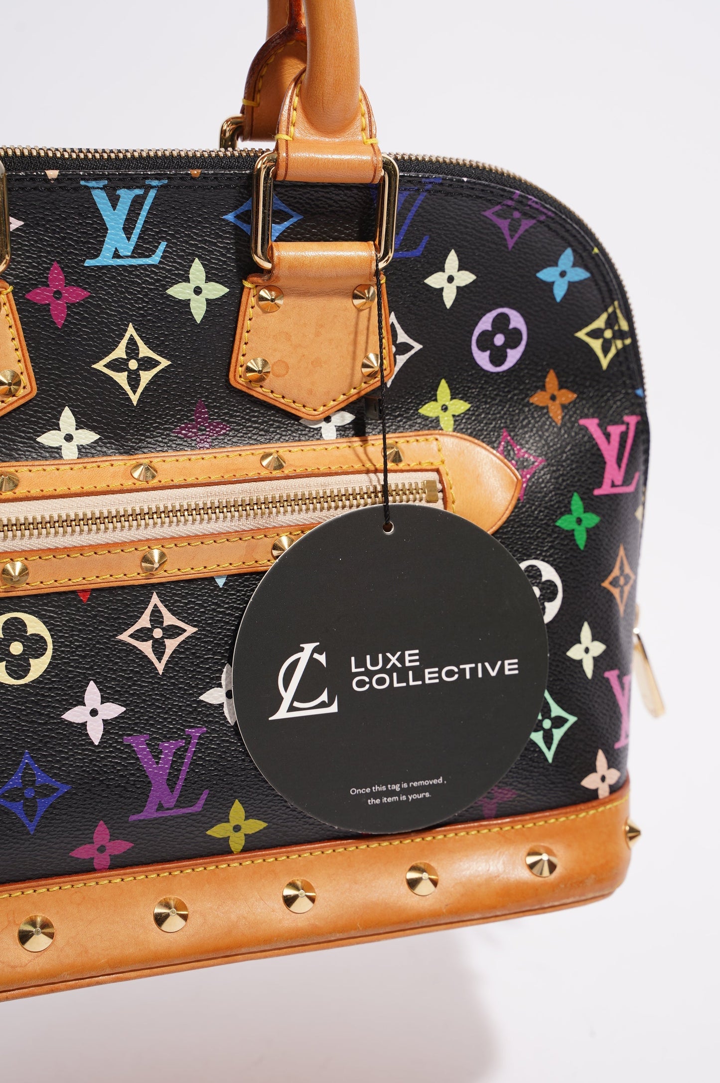 Louis Vuitton Womens Vintage Murakami Alma Black / Multi PM