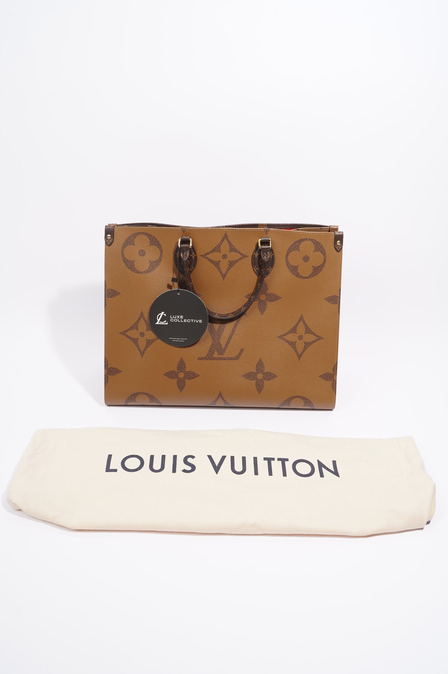 Louis Vuitton Womens On The Go Reverse Monogram Canvas GM
