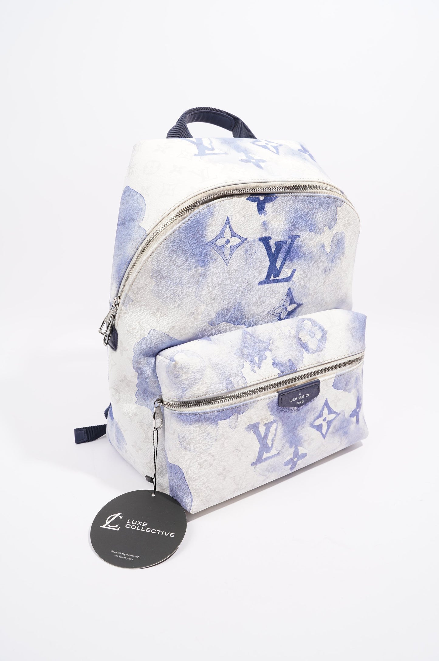 Louis Vuitton Womens Discovery Limited Edition Backpack Monogram / Blue