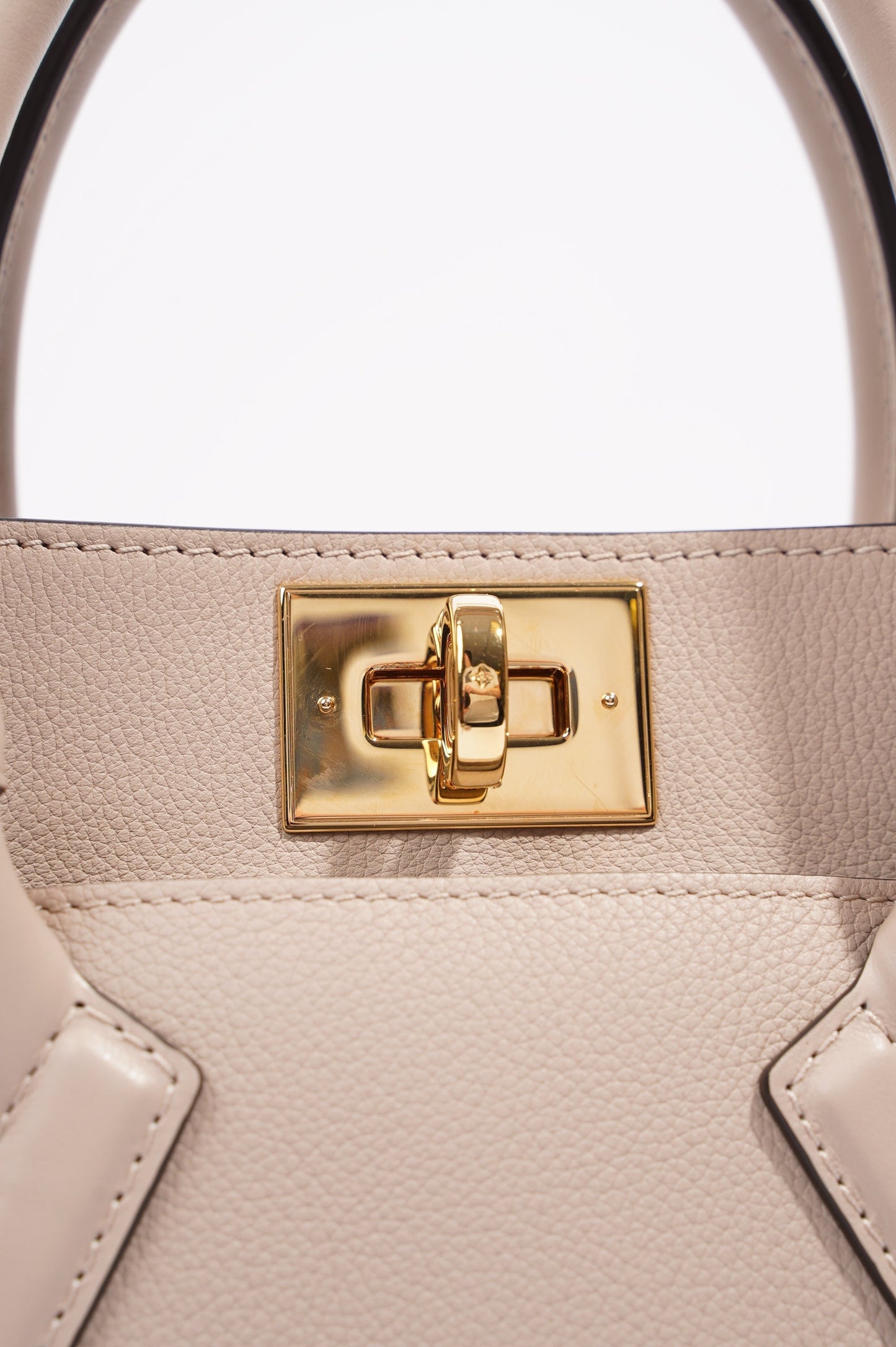 Louis Vuitton Womens On My Side Tote Greige / Monogram PM