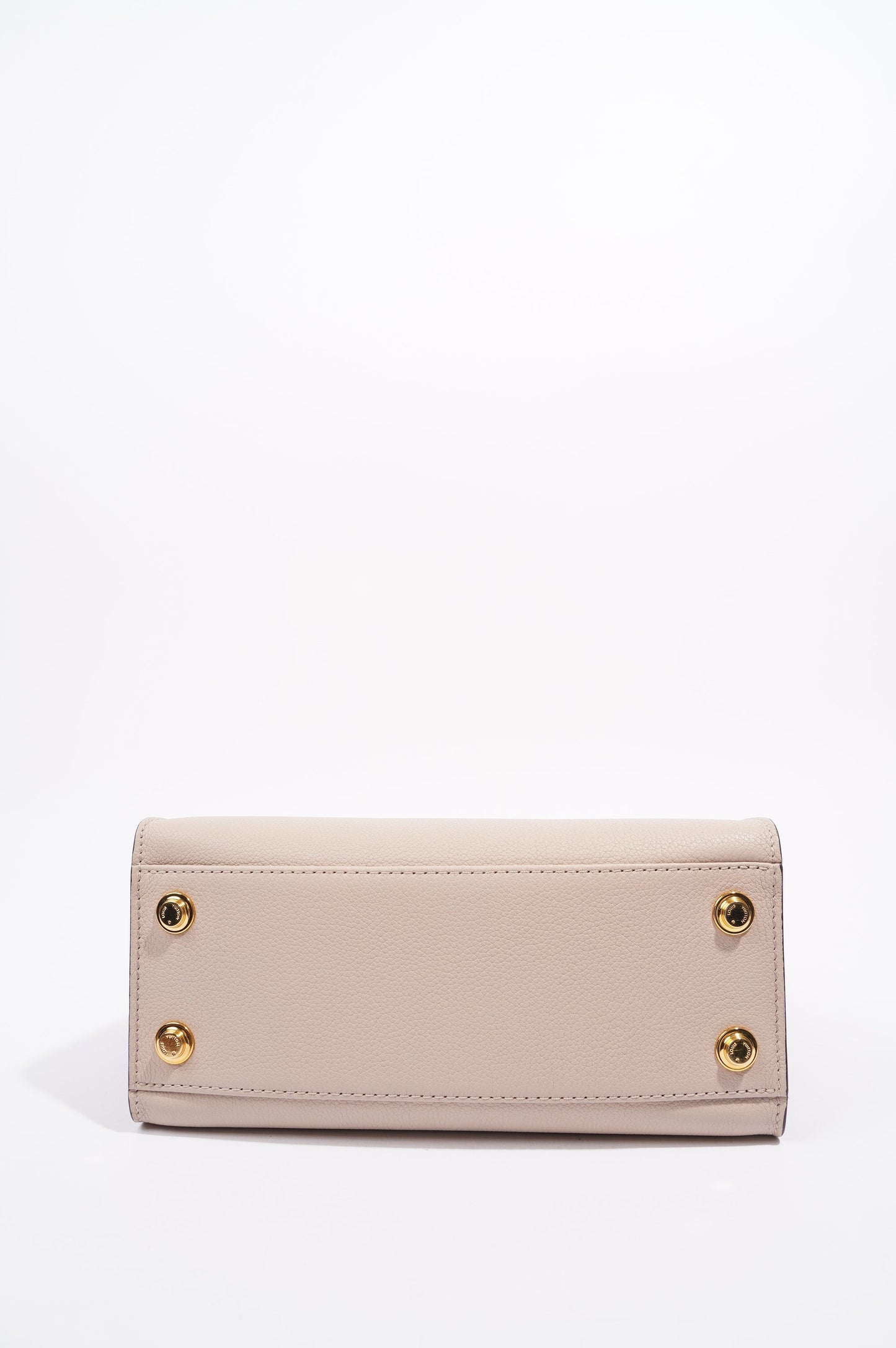 Louis Vuitton Womens On My Side Tote Greige / Monogram PM