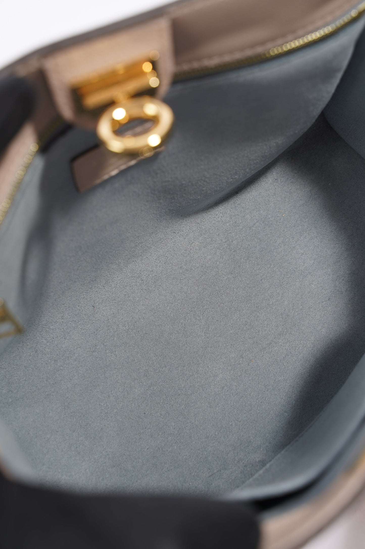 Louis Vuitton Womens On My Side Tote Greige / Monogram PM
