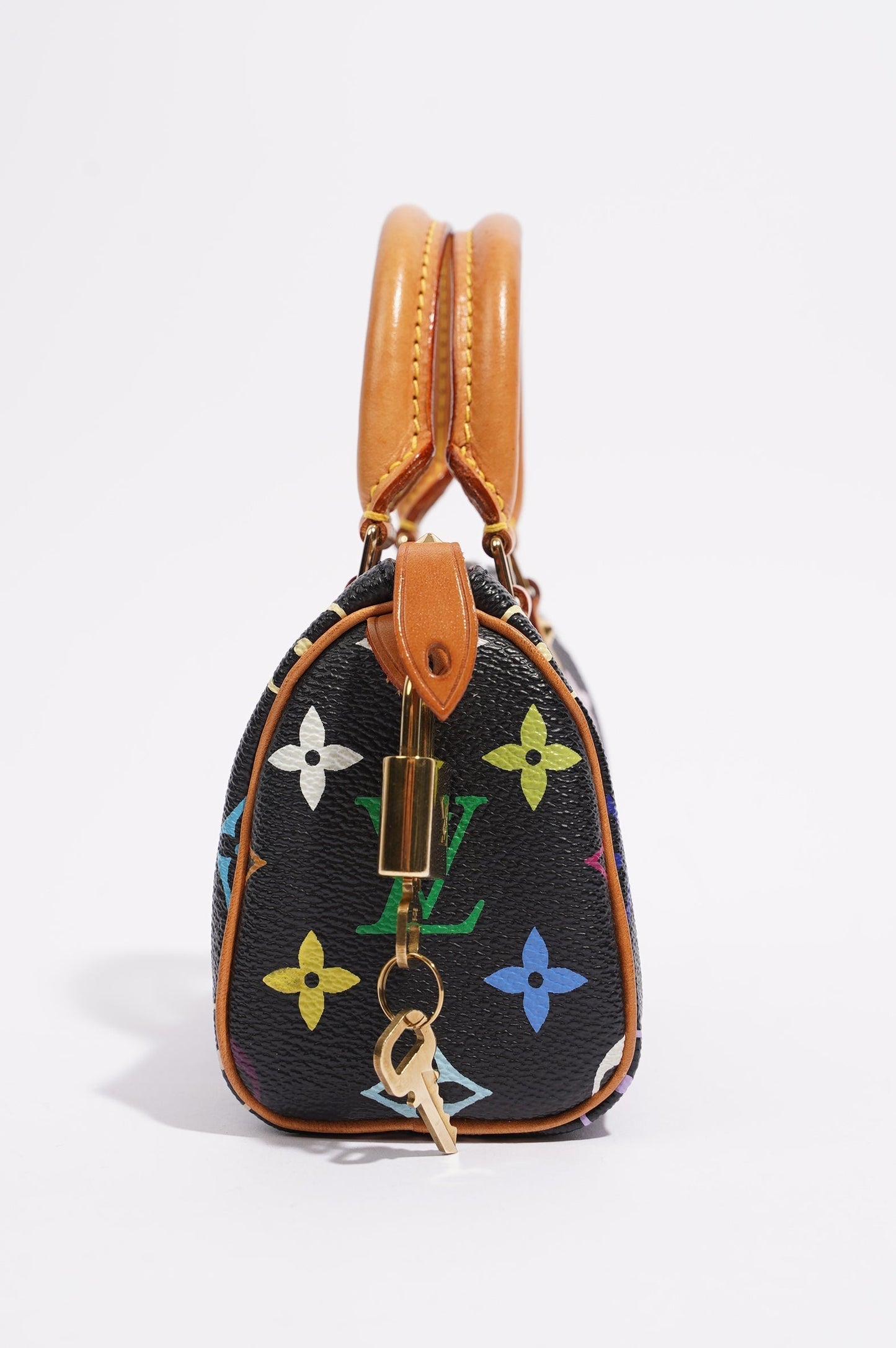 Louis Vuitton Womens Speedy Handbag Murakami Monogram Canvas Nano