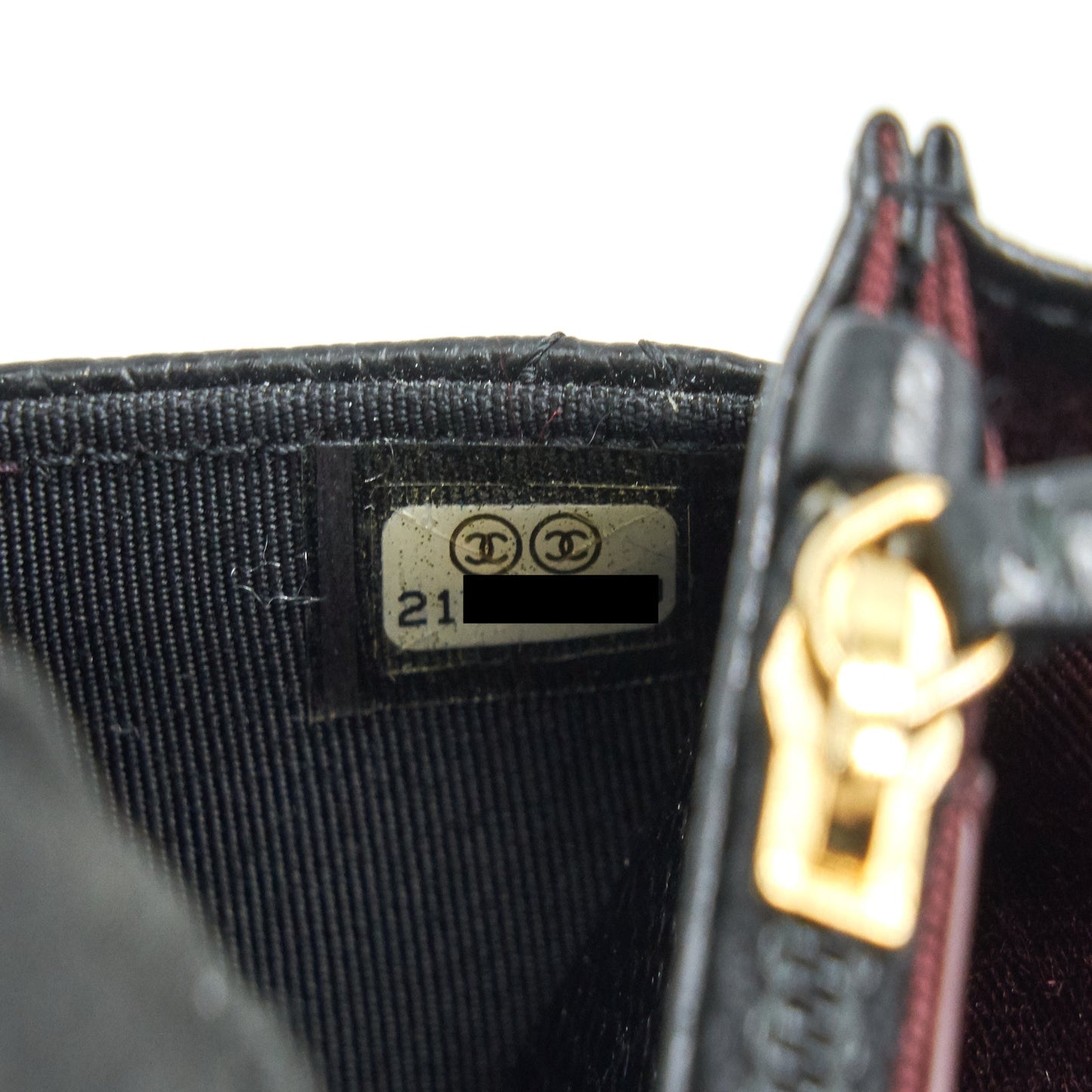 CHANEL WALLET ON CHAIN CAVIER BLACK WITH GHW