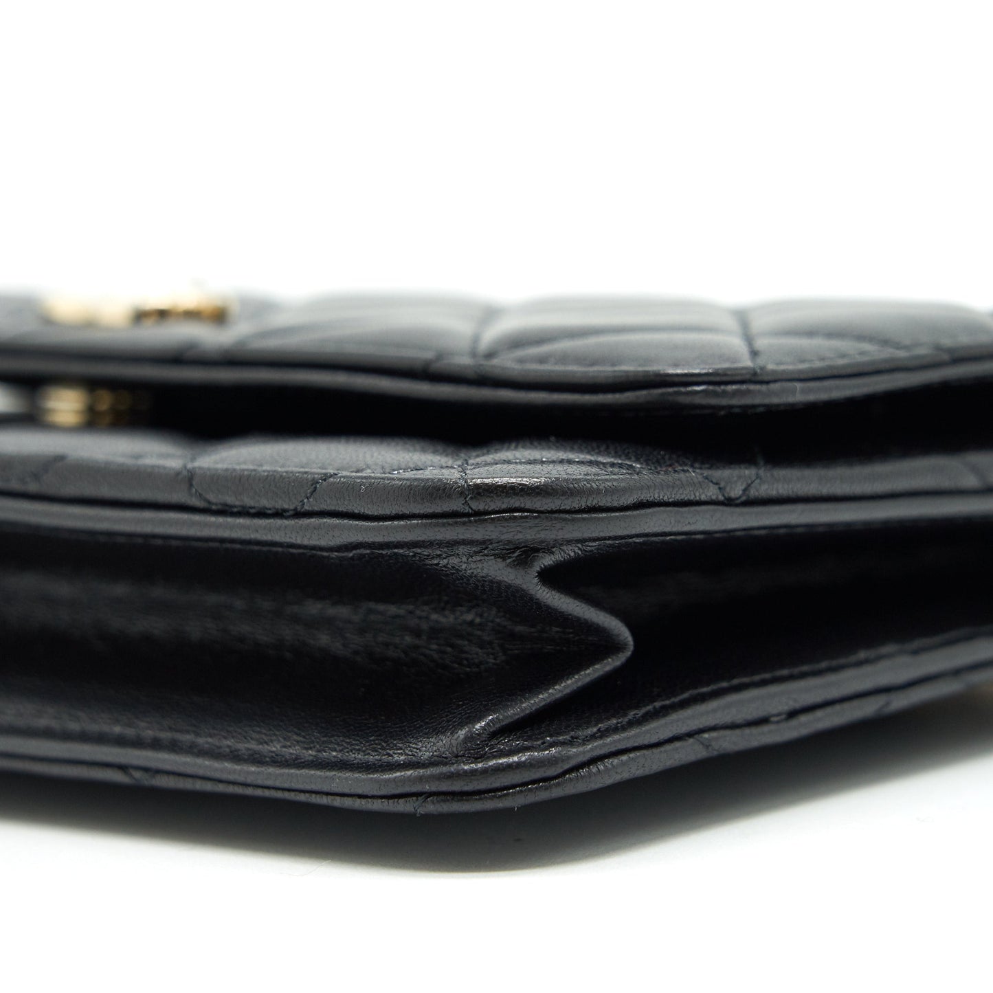 CHANEL WALLET ON CHAIN IN LAMBSKIN WITH CHARMS IN LGHW