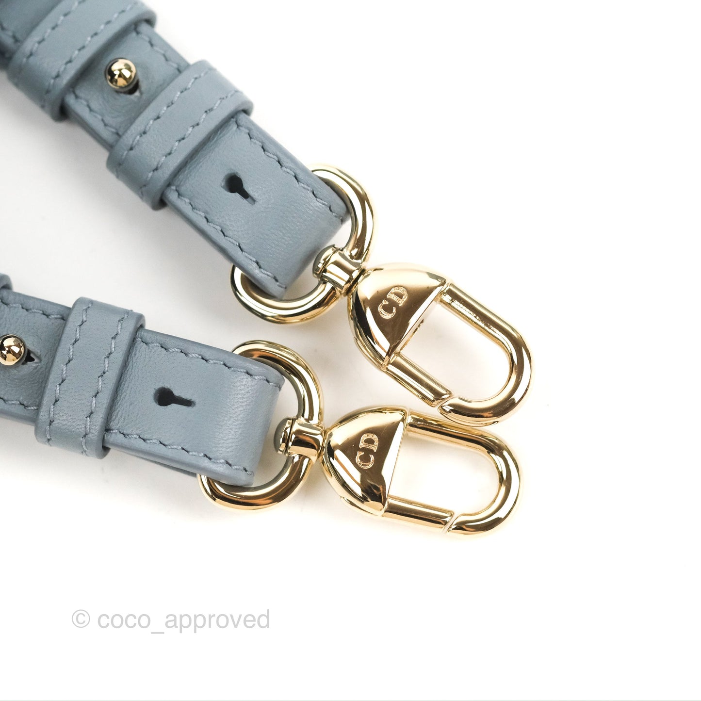 Christian Dior My ABCDior Lady Dior Grey Blue Lambskin Gold Hardware