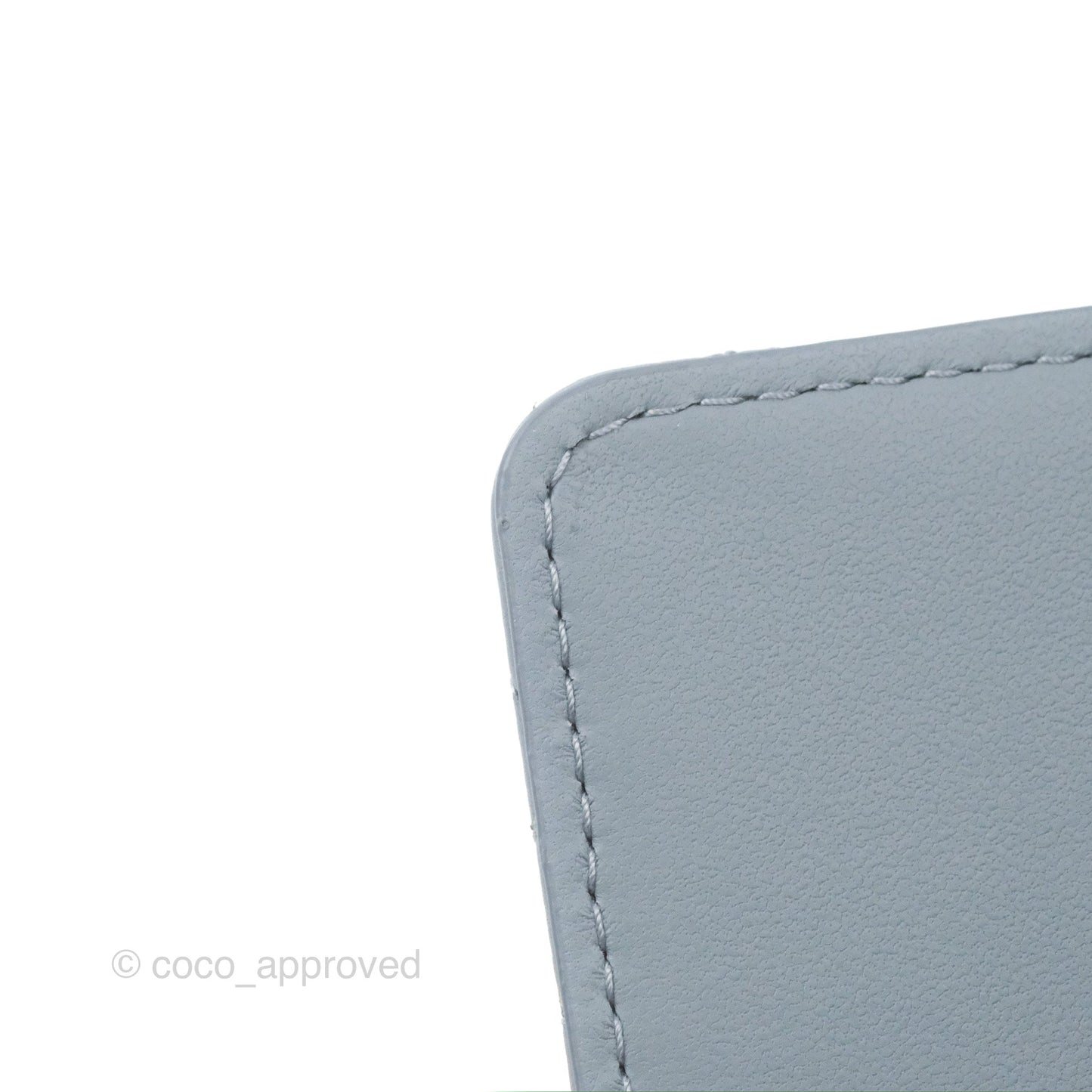 Dior Caro Pouch With Chain Cloud Blue Cannage Calfskin