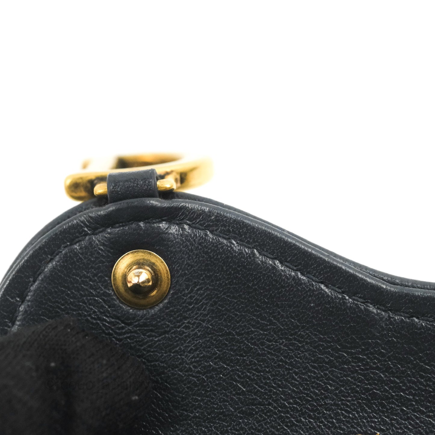 Christian Dior Saddle Flap Card Holder Blue Dior Oblique Jacquard