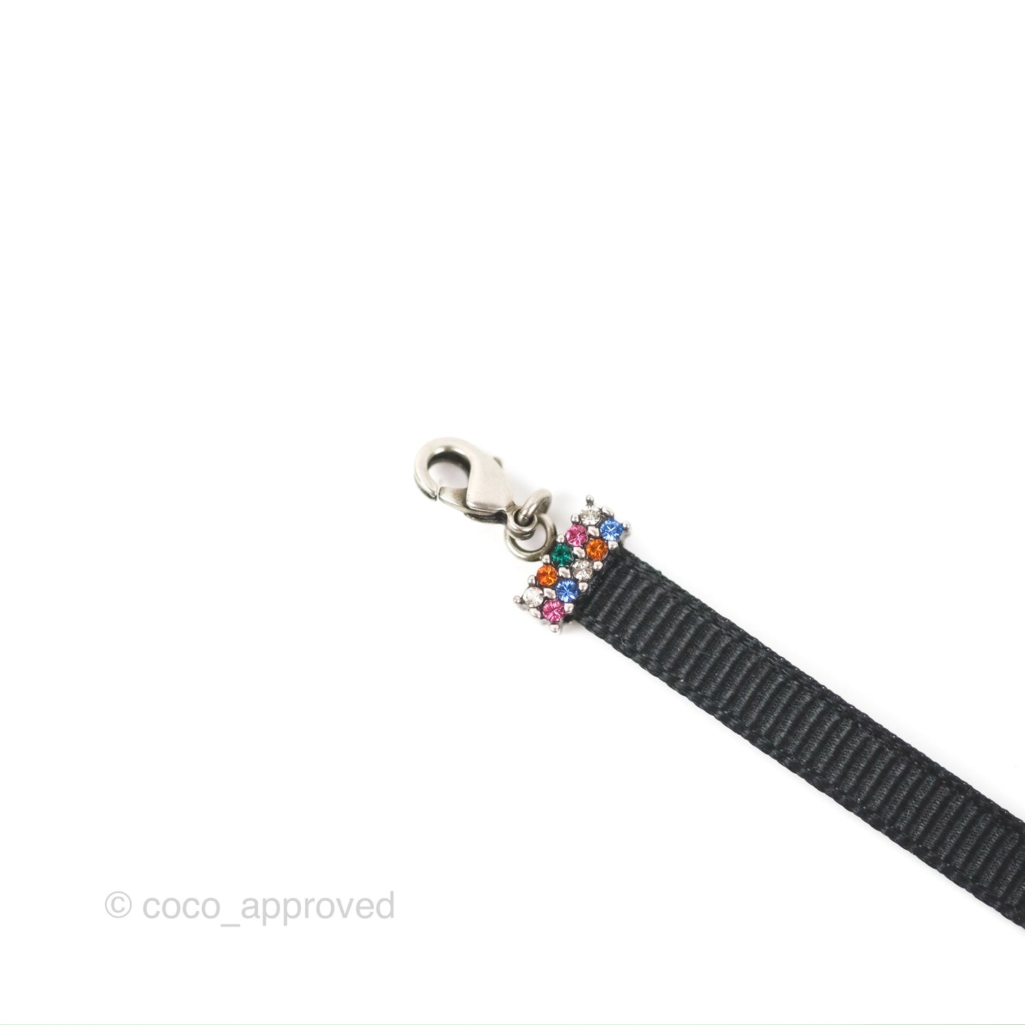 Christian Dior Ribbon Strass J'Adior Choker Necklace