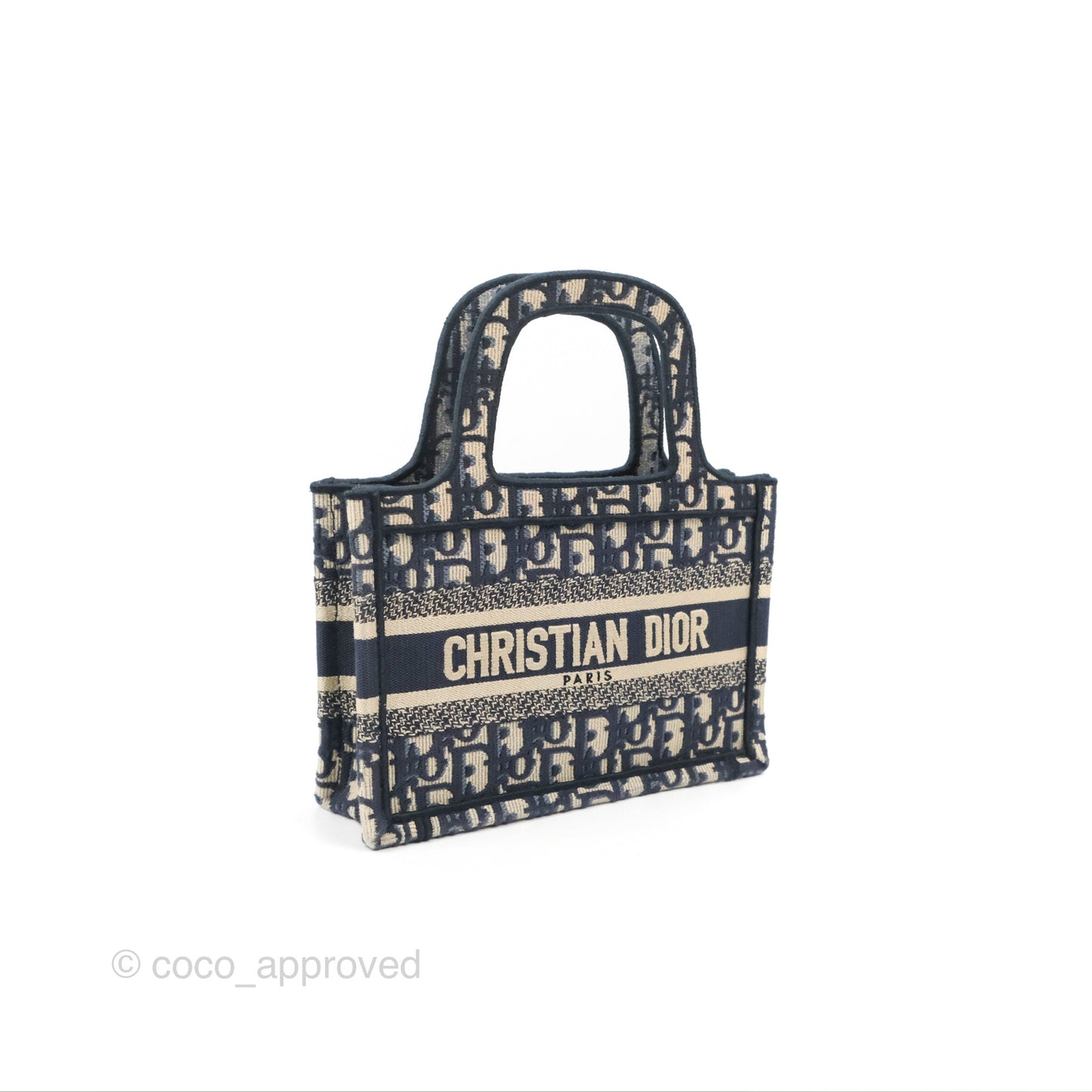 Dior Mini Book Tote Blue Oblique