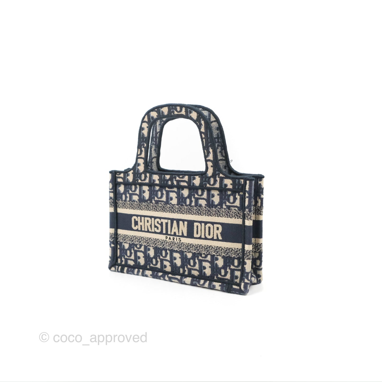 Dior Mini Book Tote Blue Oblique