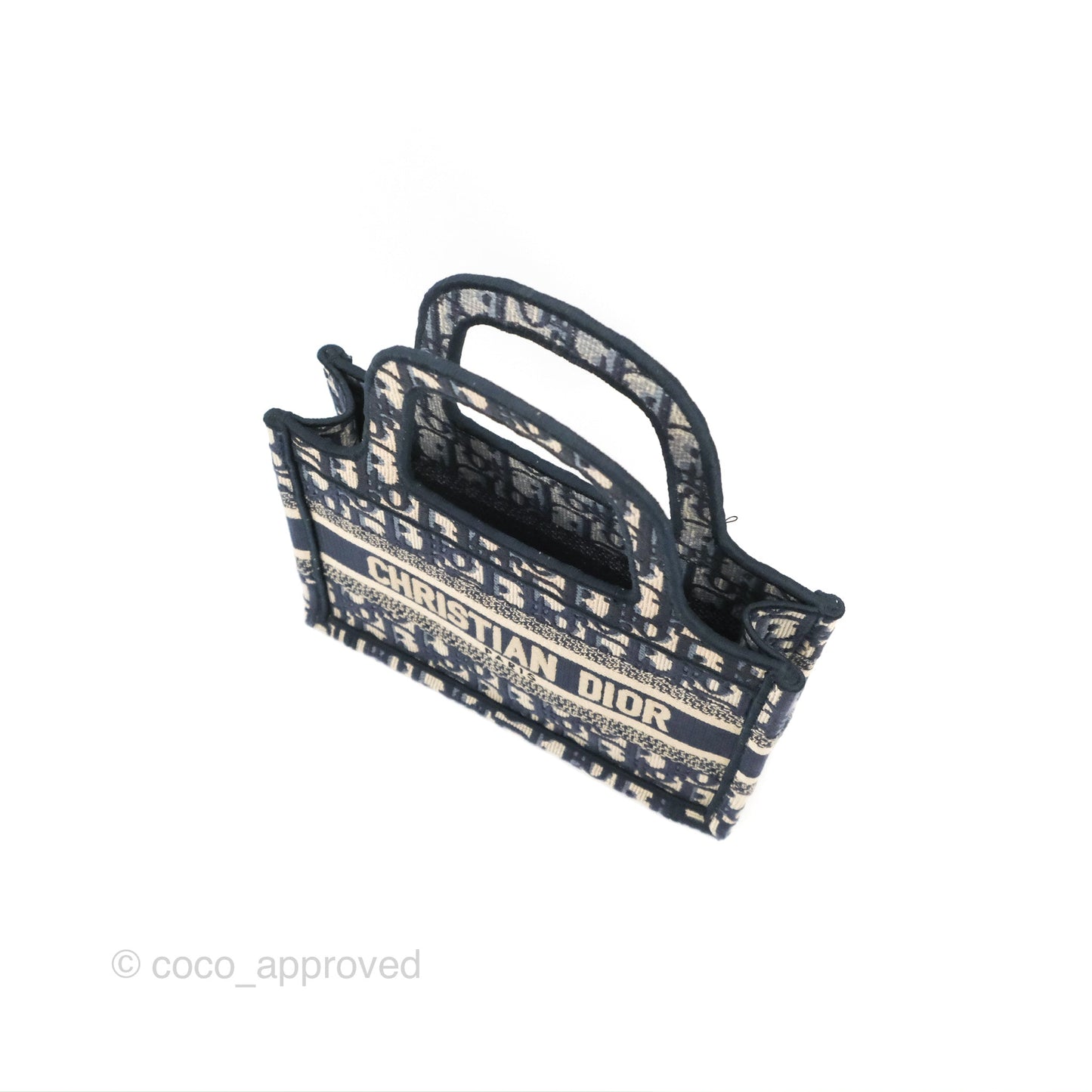 Dior Mini Book Tote Blue Oblique