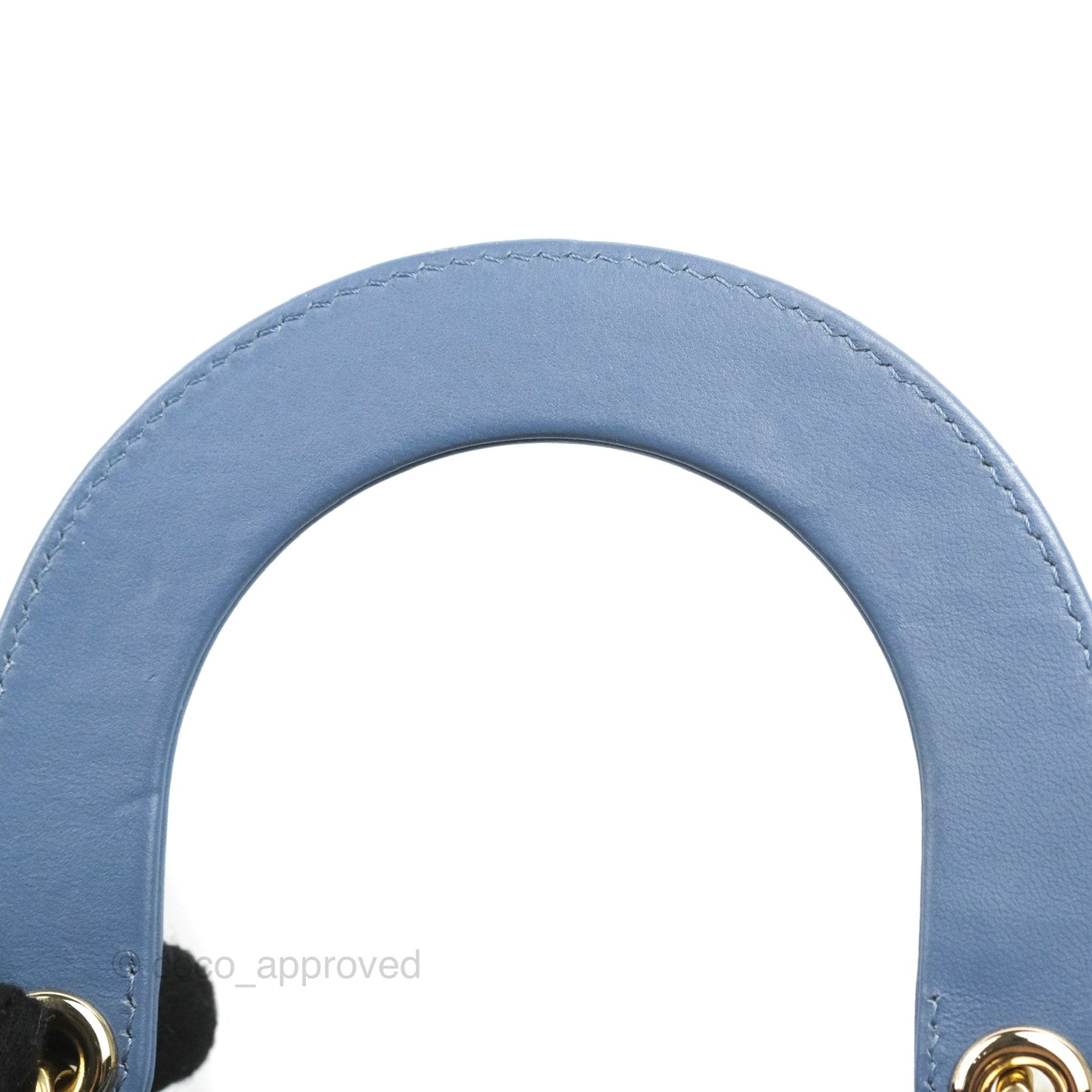 Christian Dior My ABCDior Lady Dior Blue Lambskin Gold Hardware