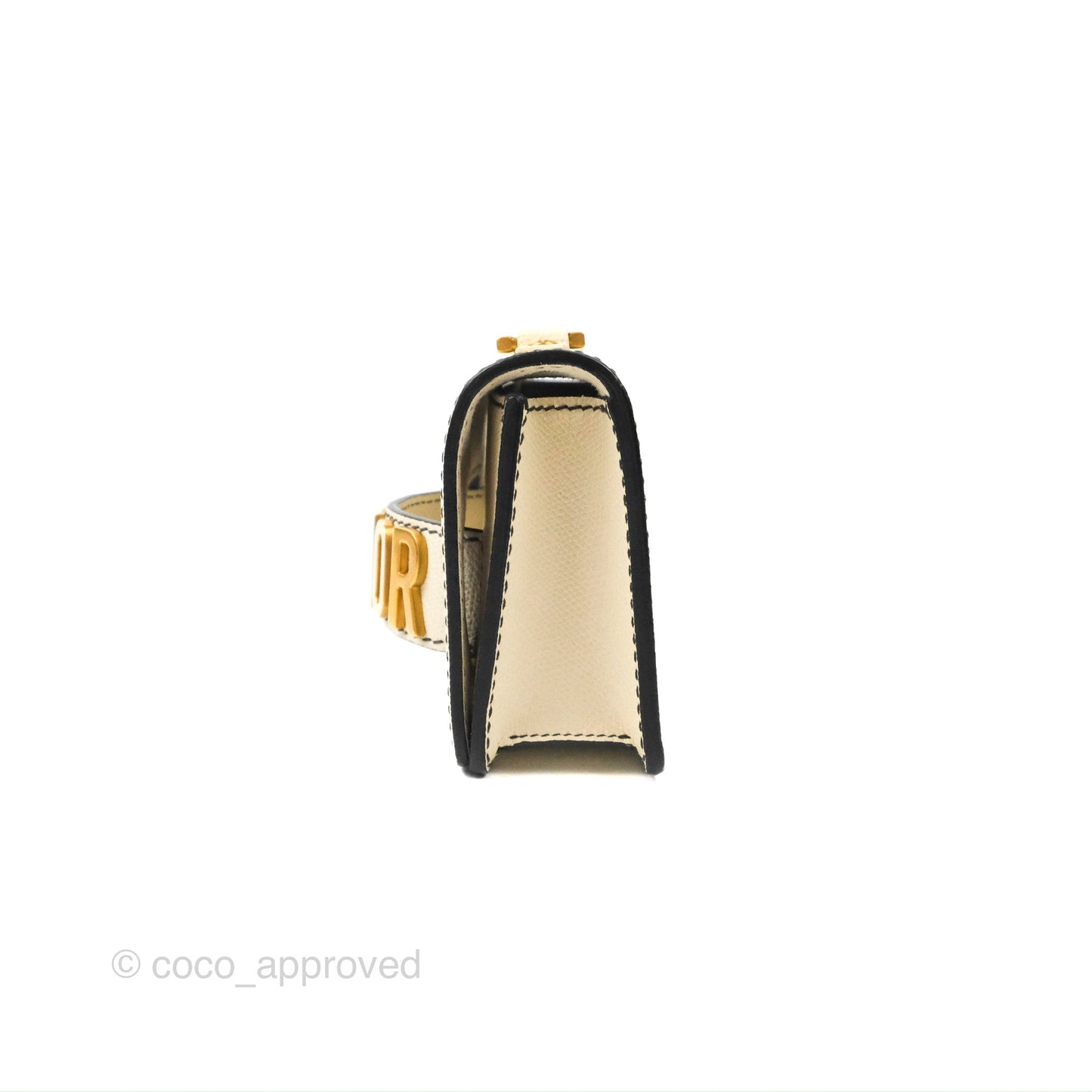 Christian Dior Mini J'Adior Chain Flap Bag White Grained Calfskin