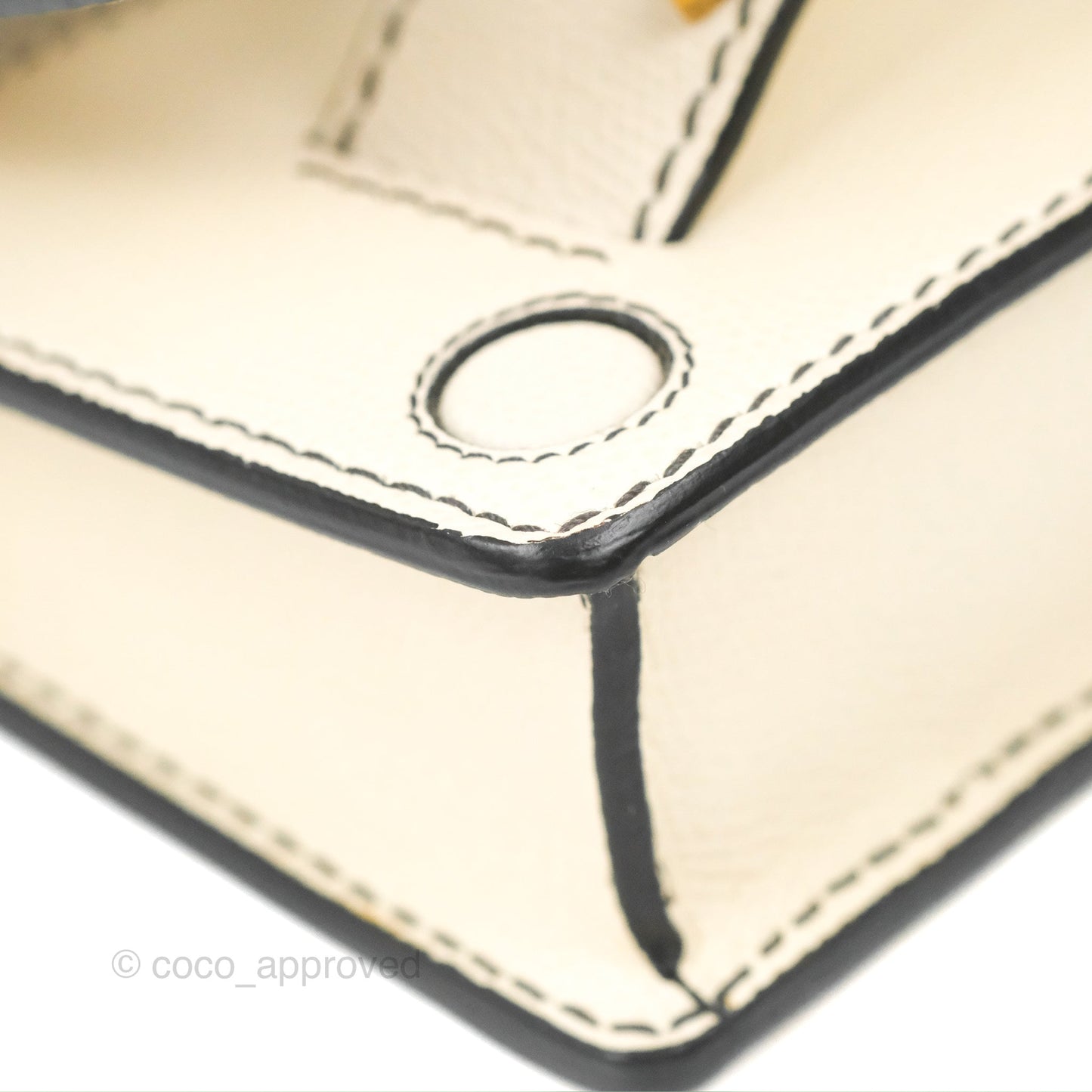 Christian Dior Mini J'Adior Chain Flap Bag White Grained Calfskin