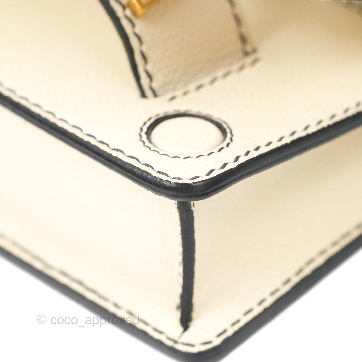 Christian Dior Mini J'Adior Chain Flap Bag White Grained Calfskin
