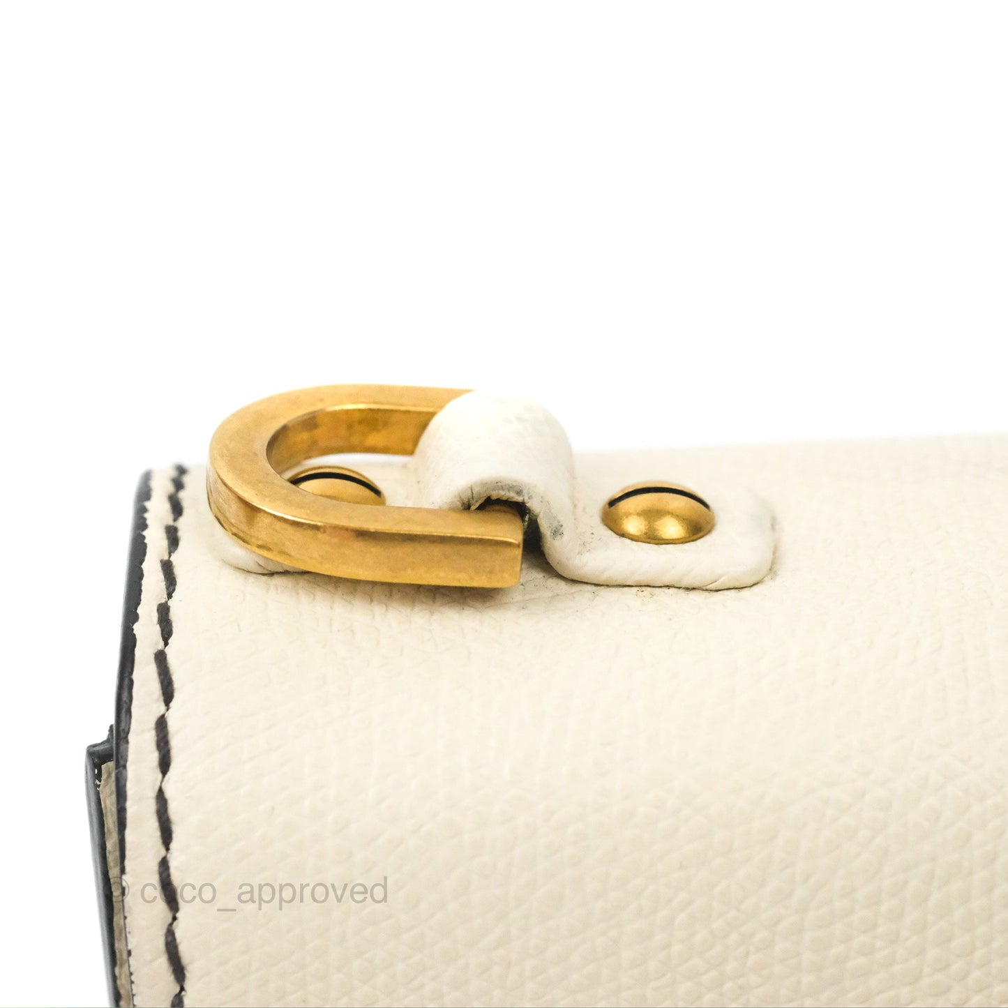 Christian Dior Mini J'Adior Chain Flap Bag White Grained Calfskin